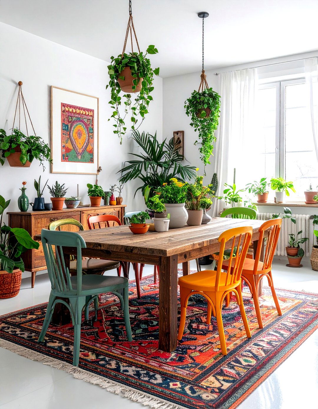 Bohemian Dining Room Arrangement - 30 dining room space planning ideas