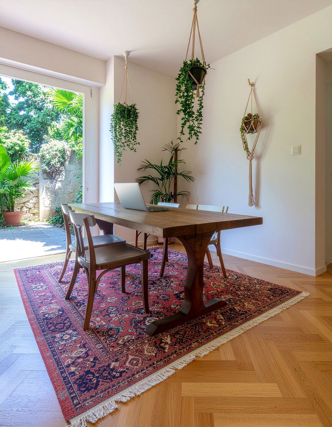 Bohemian Dining Room Workspace - 30 dining room workspace ideas