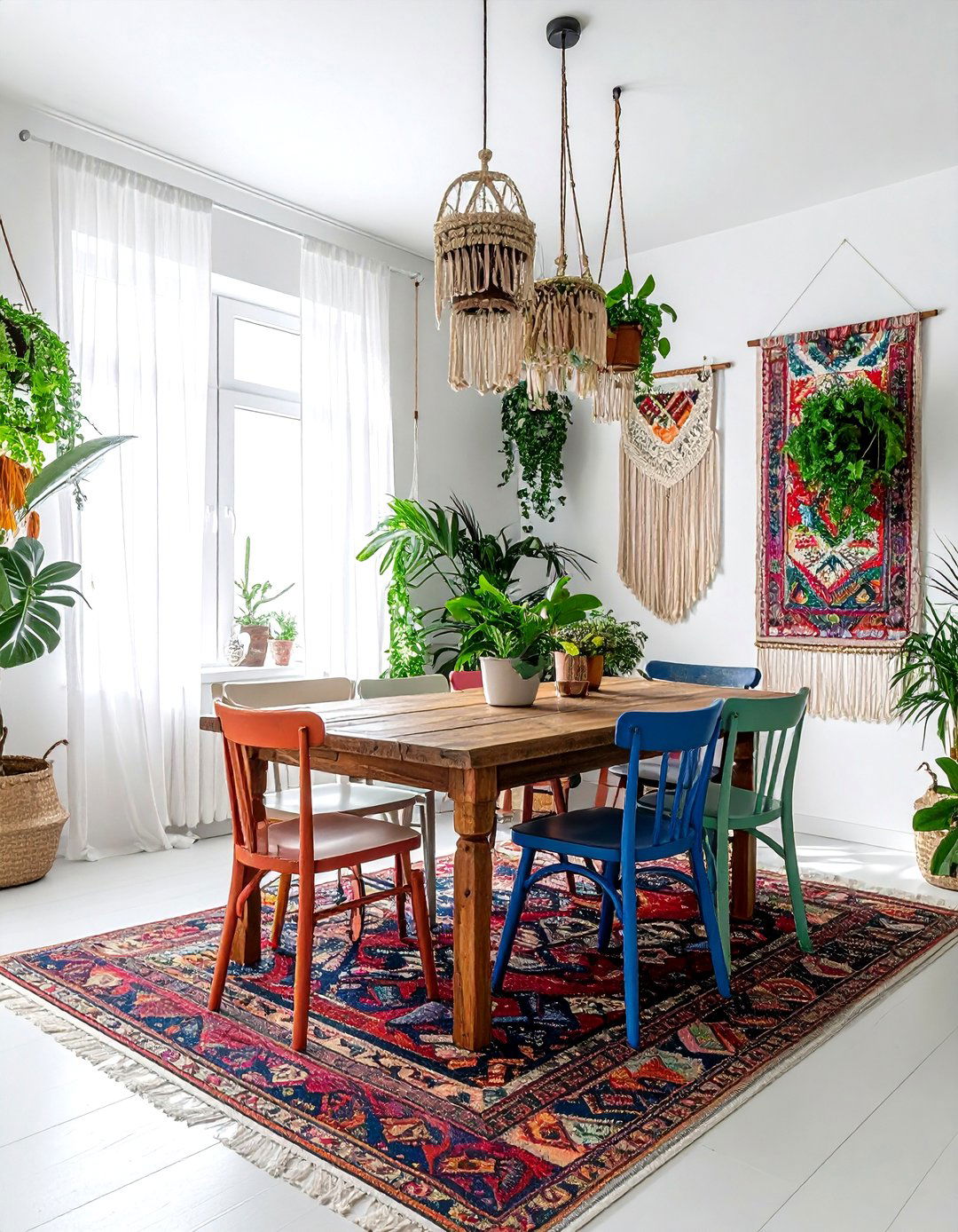 Bohemian Dining Room - 30 American dining room ideas