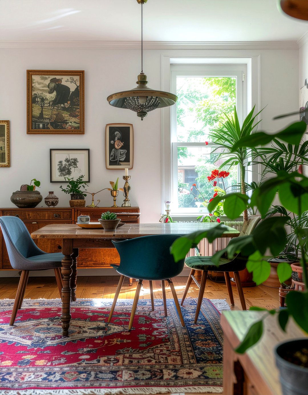 Bohemian European Dining Room - 30 European dining room ideas