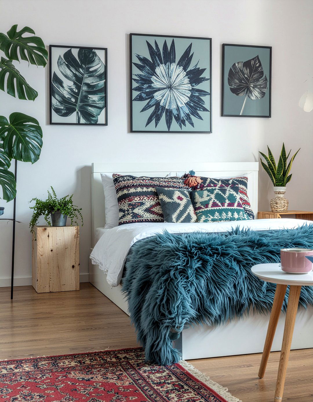 Bohemian Faux Fur Bedroom Style - 30 faux fur bedroom ideas