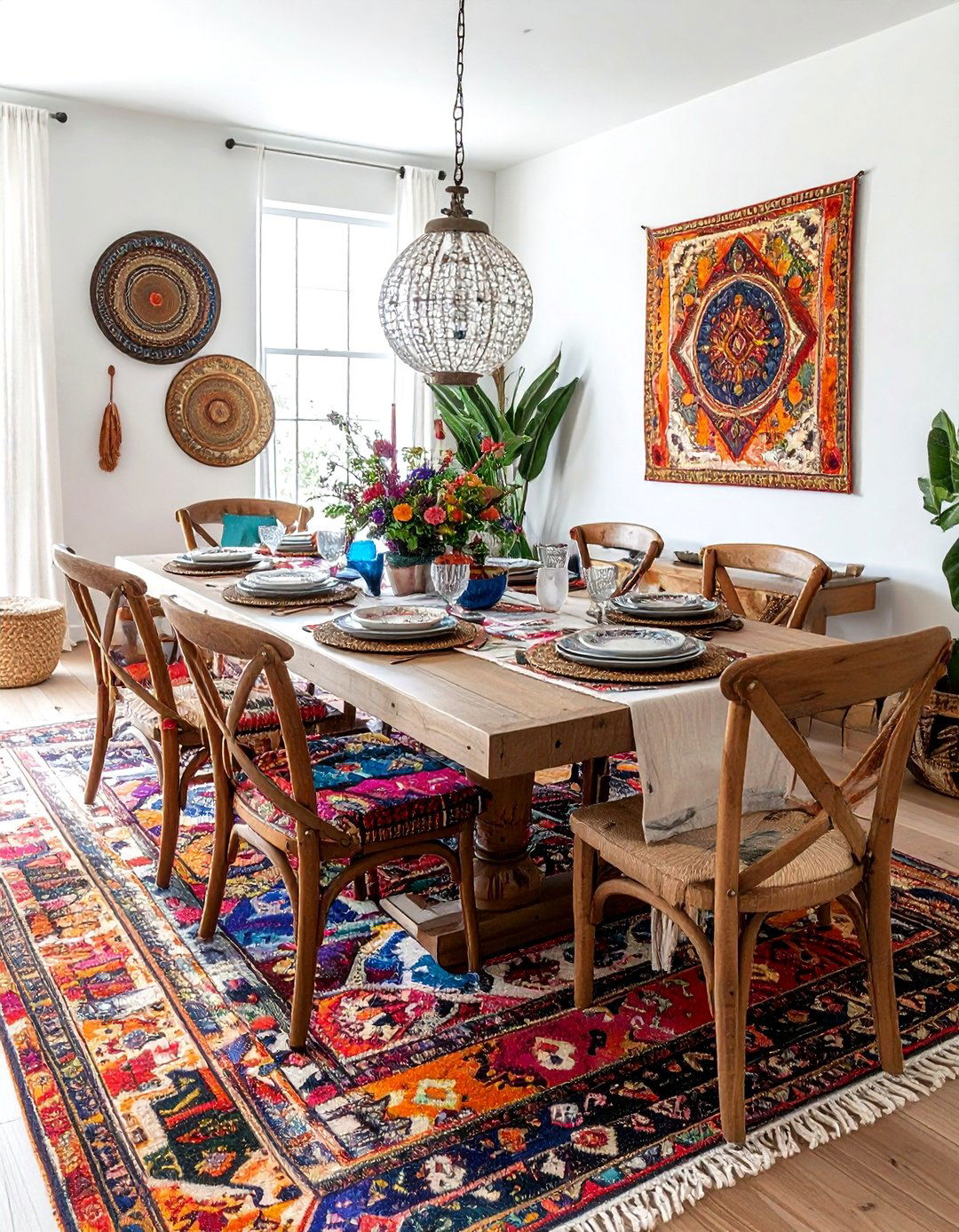 Bohemian Formal Dining - 30 dining room formal entertaining ideas