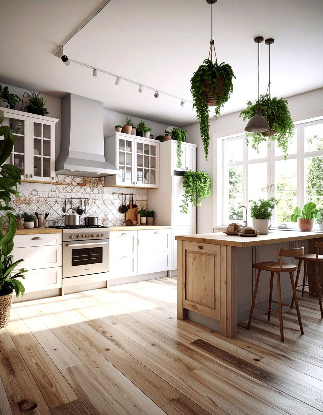 Bohemian Kitchen LVP - 30 LVP floor kitchen ideas