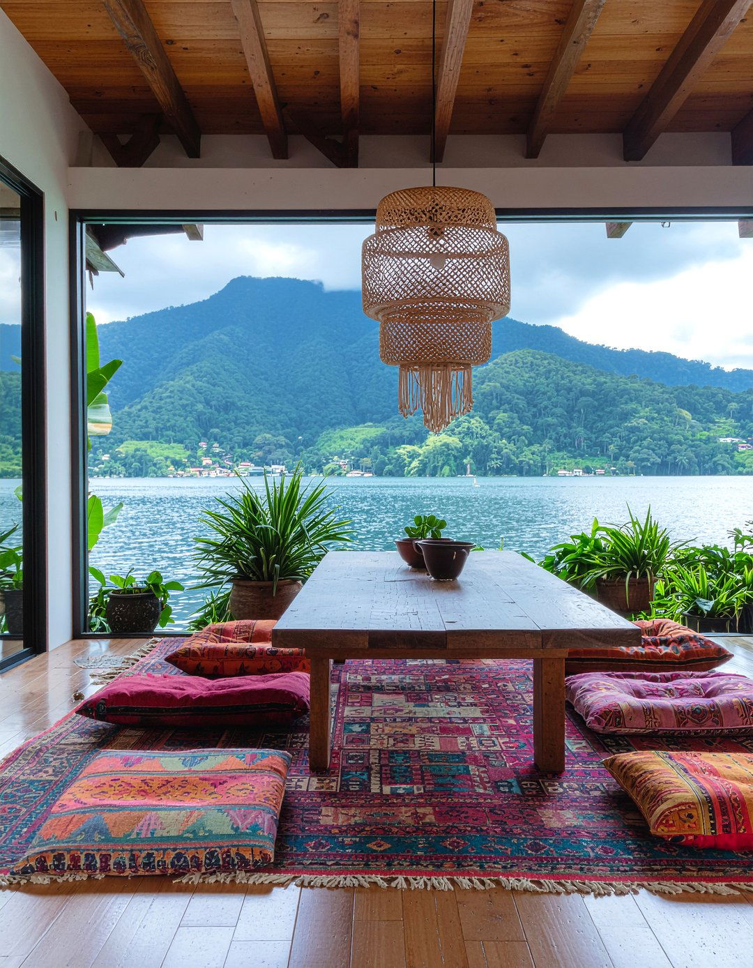 Bohemian Lakeside Dining Style - 30 lakeside dining room ideas