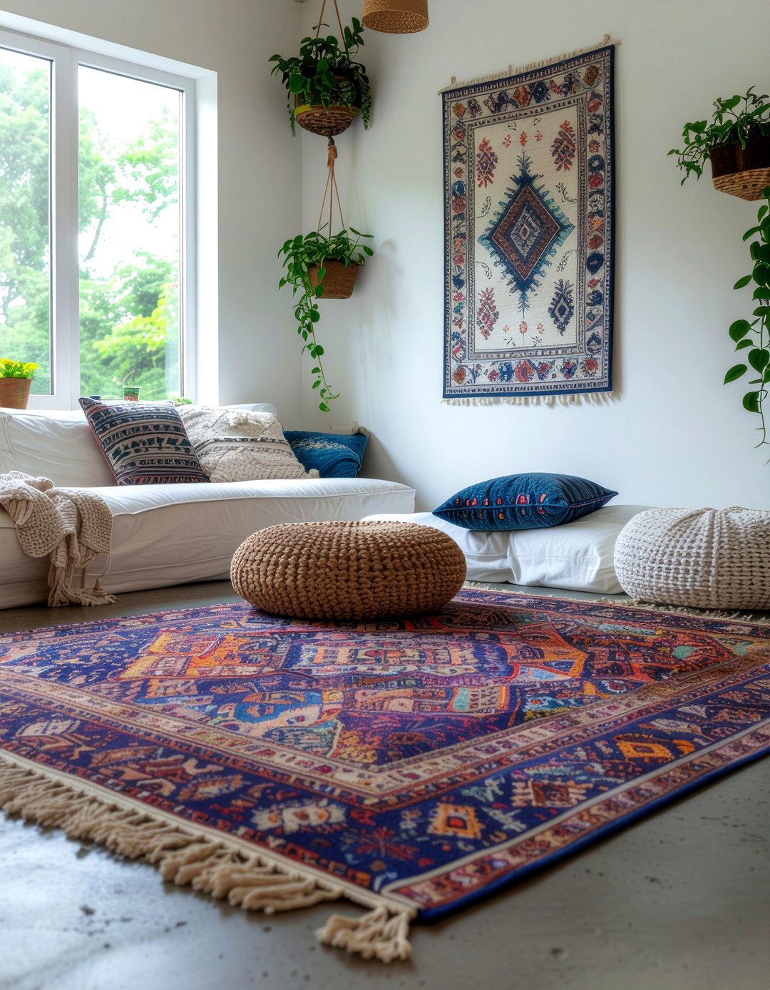 Bohemian Living Room Concrete Floor - 30 living room concrete floors