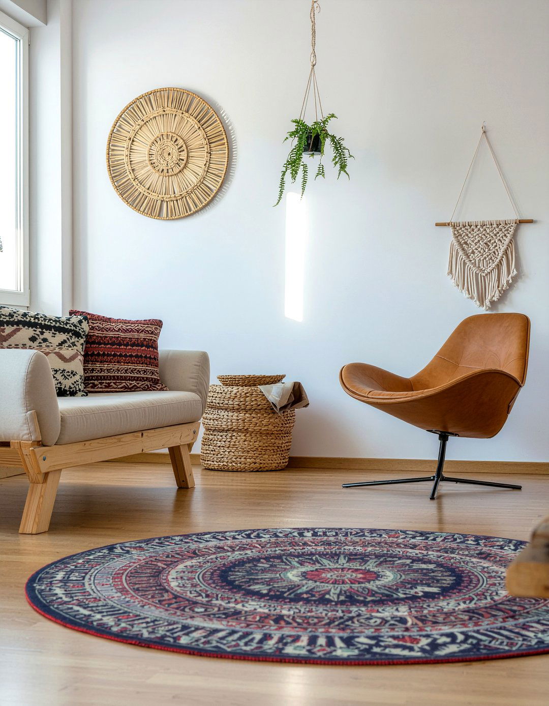 Bohemian Mandala Round Rug - 30 living room round rugs