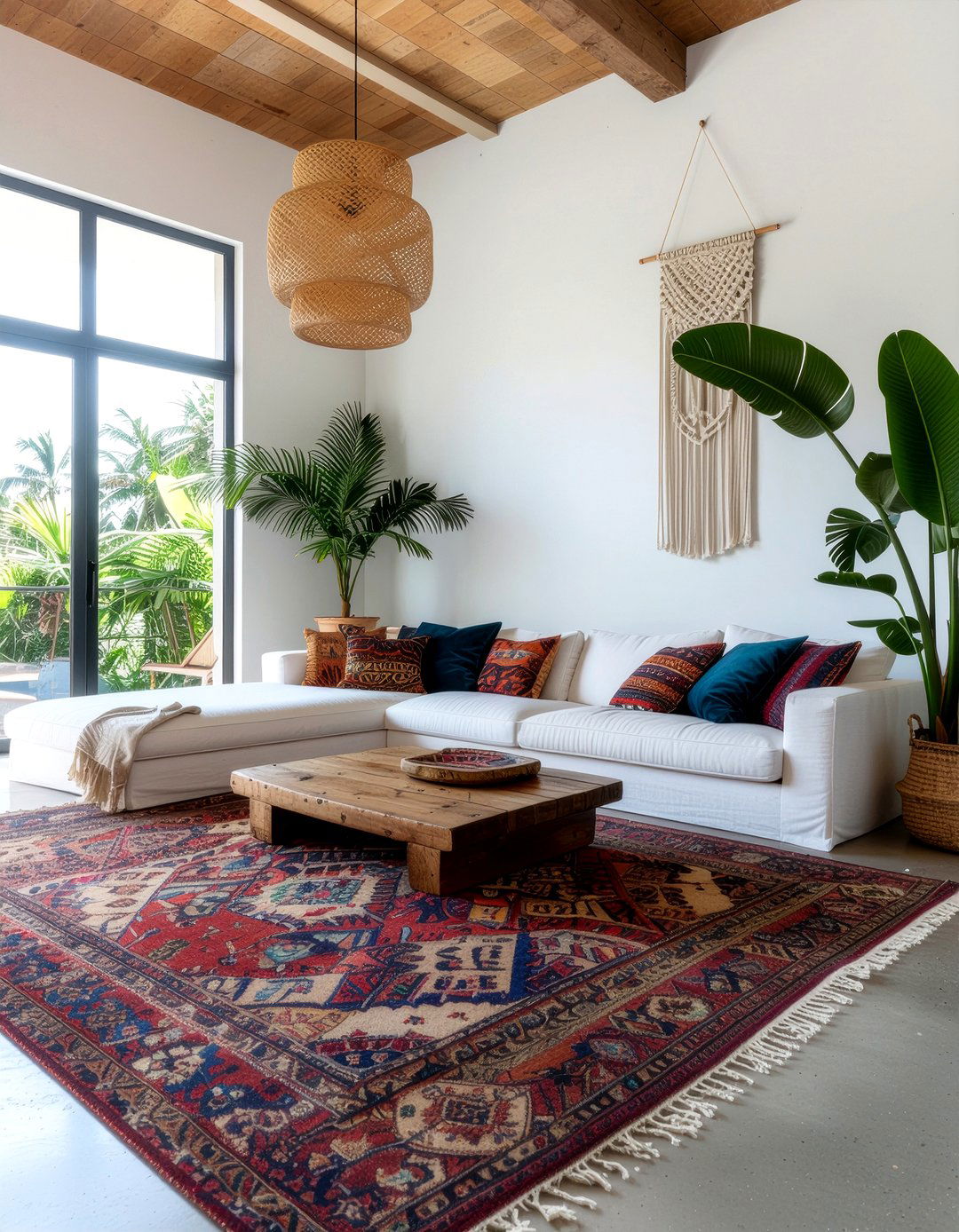 Bohemian Open Concept Room - 30 open plan living room ideas