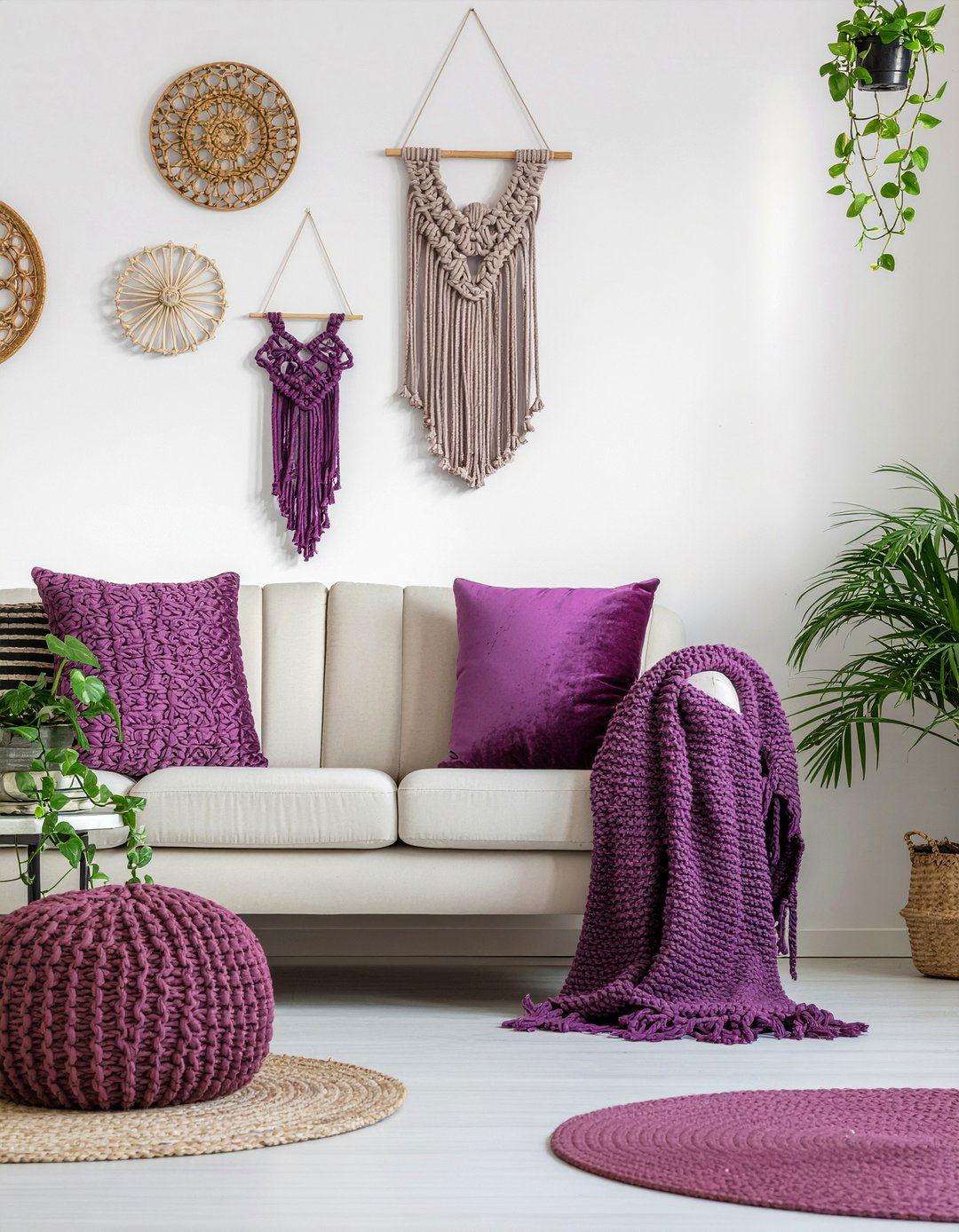 Bohemian Plum Decor - 30 plum living room ideas
