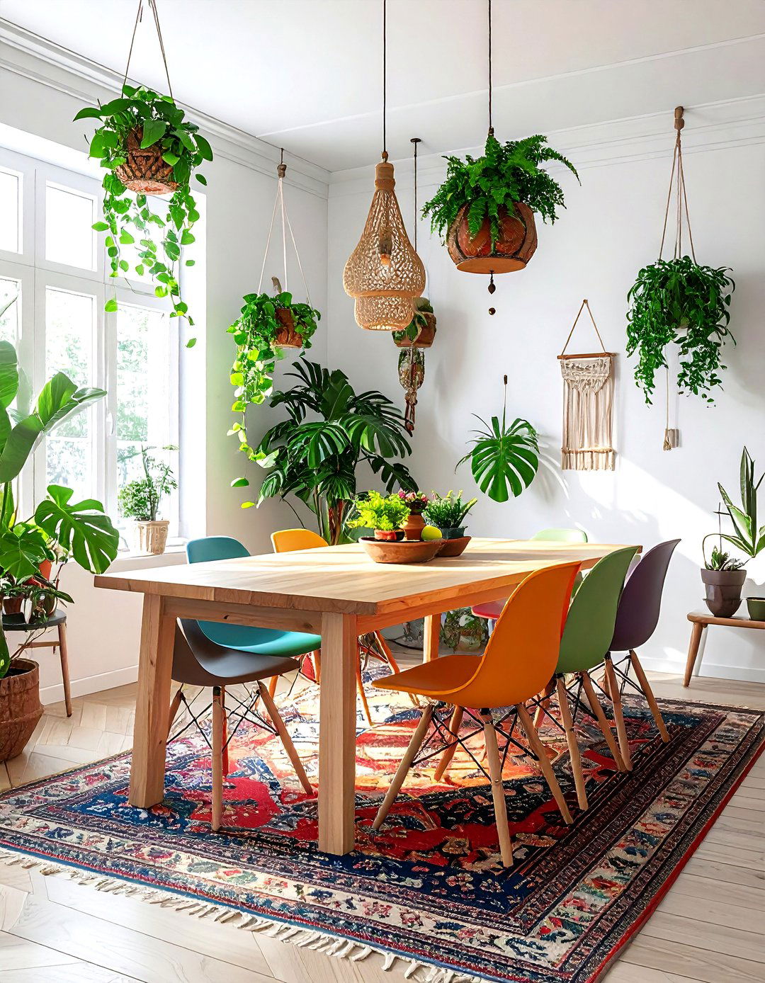 Bohemian Style Dining Nook - 30 corner dining area ideas