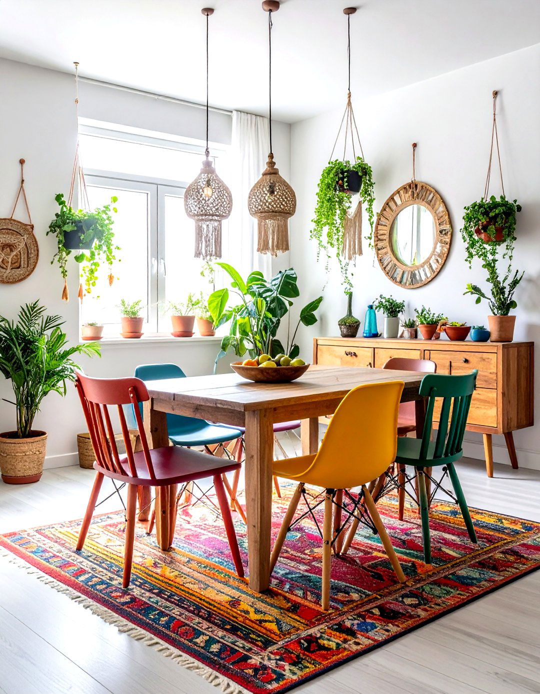 Bohemian Style Dining Room - 30 livable dining room ideas