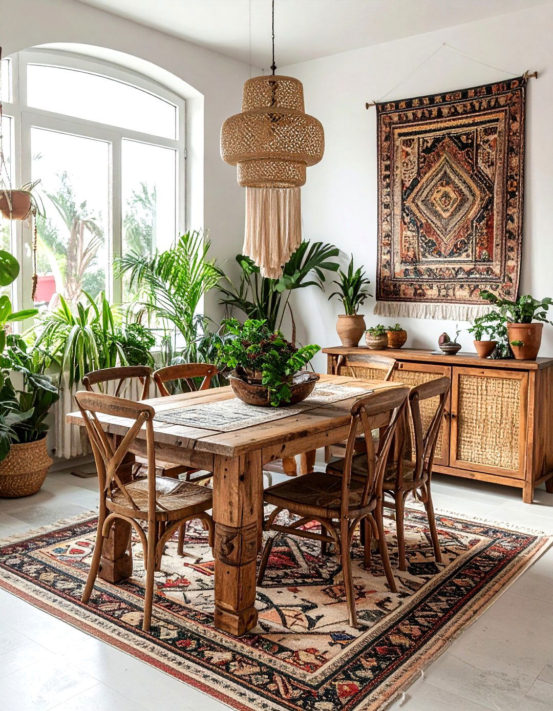 Bohemian Style Dining Room - 30 bespoke dining room ideas