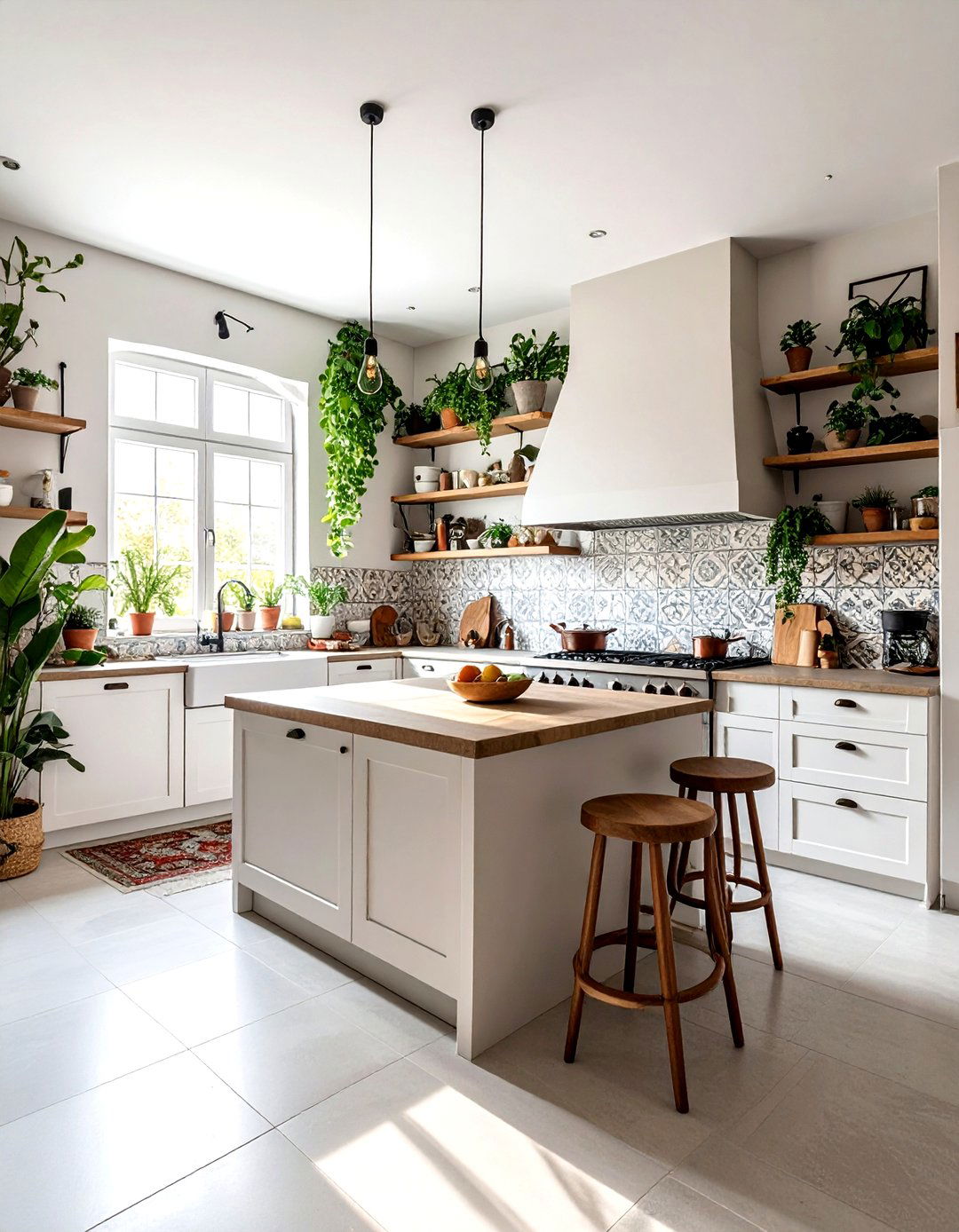 Bohemian Style Kitchen - 30 kitchen gut renovation ideas