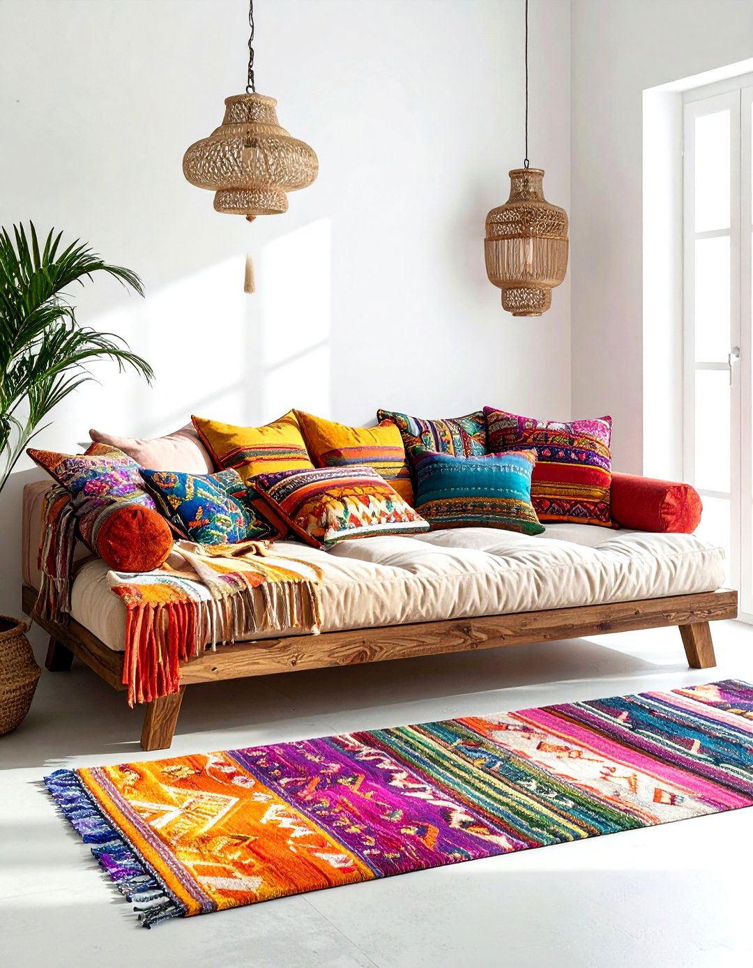 Bohemian Style Sofa Bed - 30 living room sleeper sofa ideas