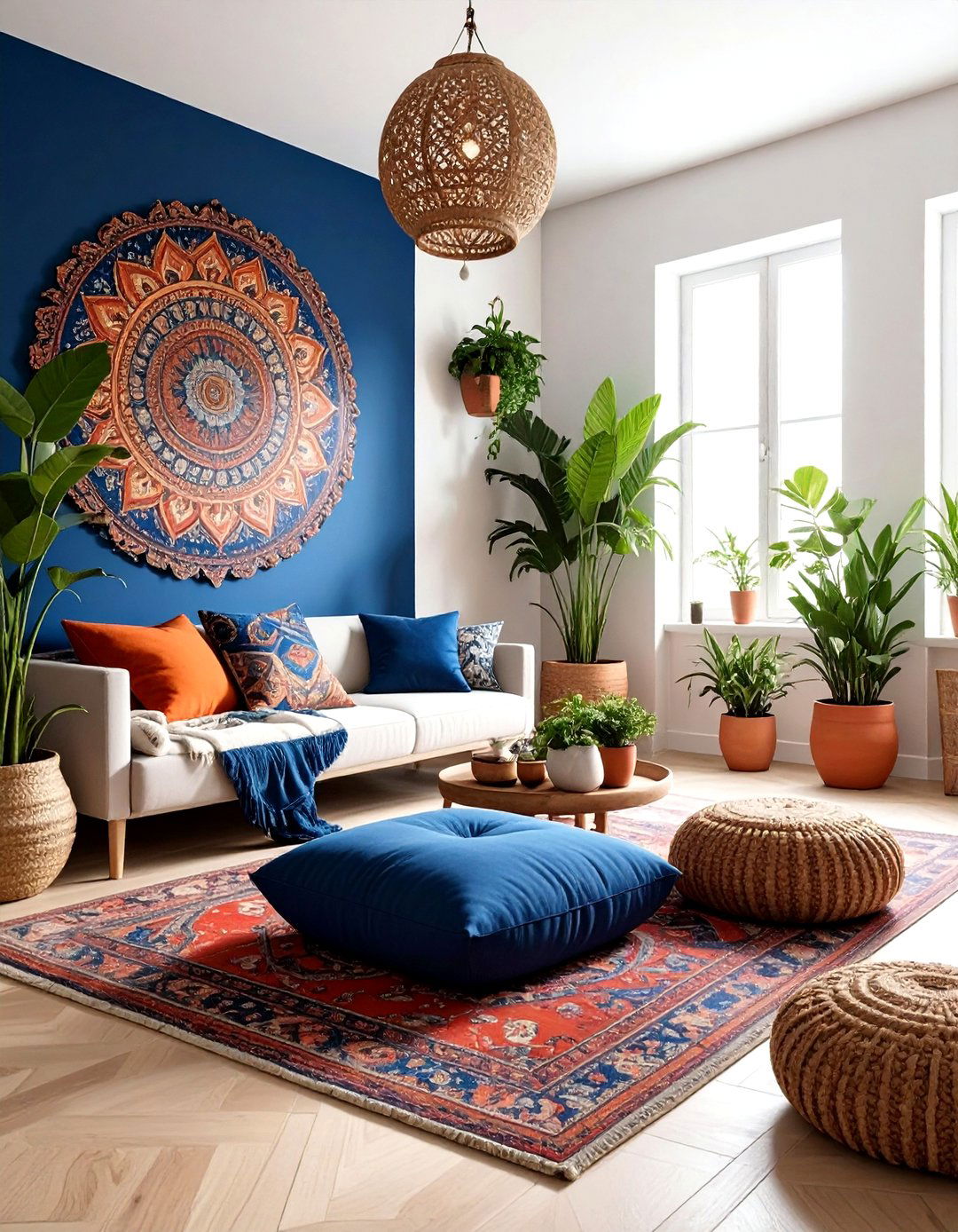 Bohemian Style Wallpaper Living Room - 30 living room wallpaper ideas