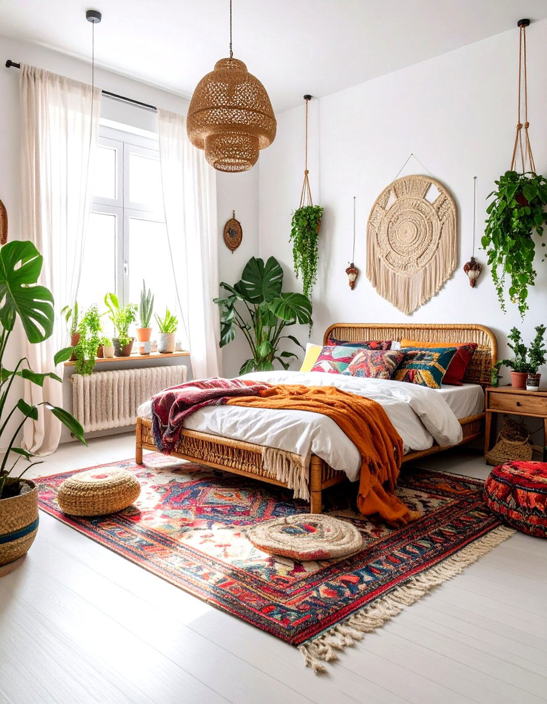 Bohemian bedroom - 30 townhouse bedroom ideas