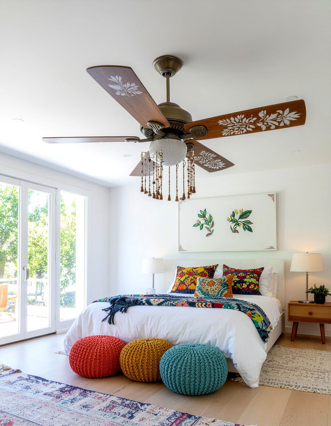 Bohemian ceiling fan - 30 bedroom ceiling fans