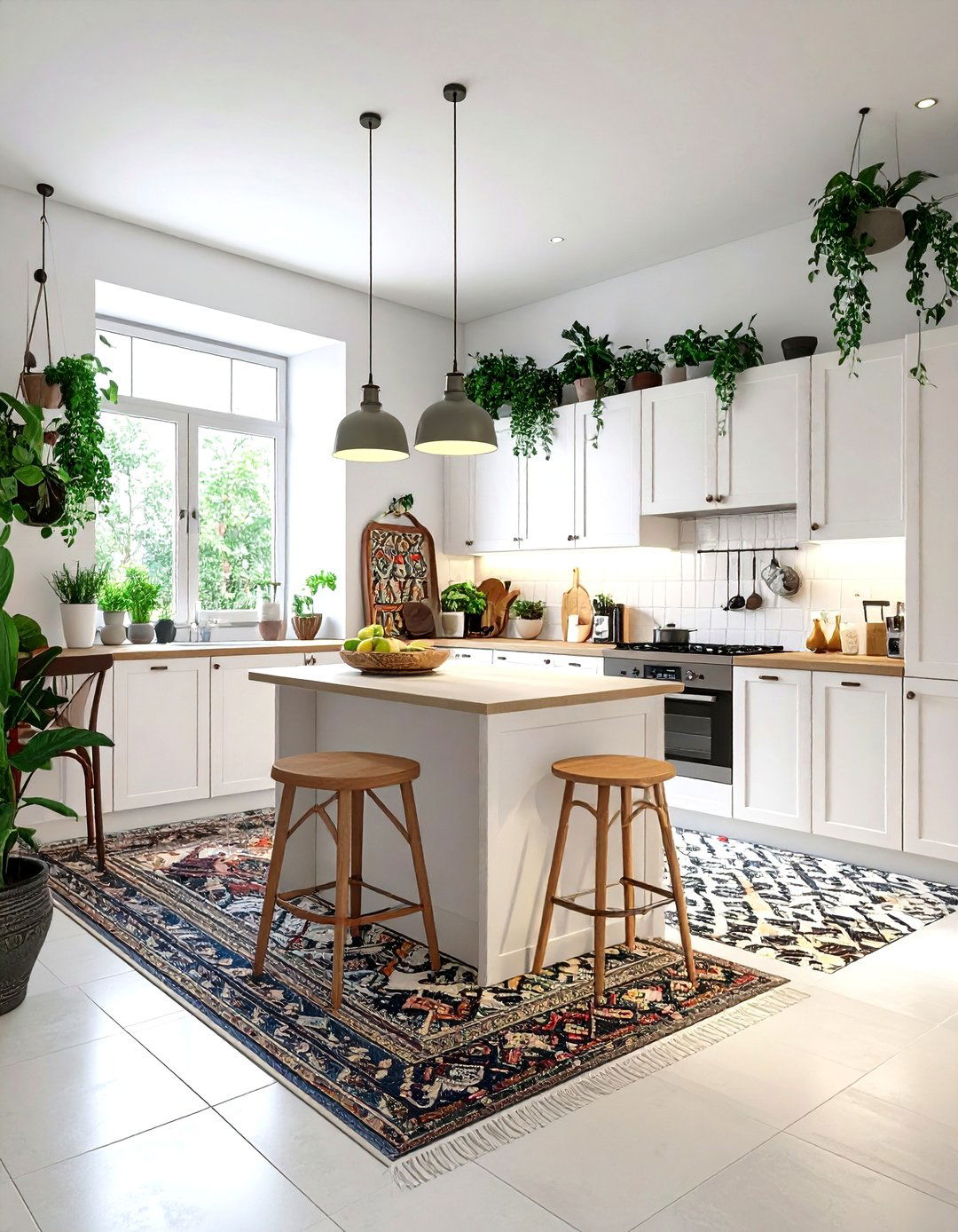 Bohemian chic kitchen - 30 kitchen style mixing ideas
