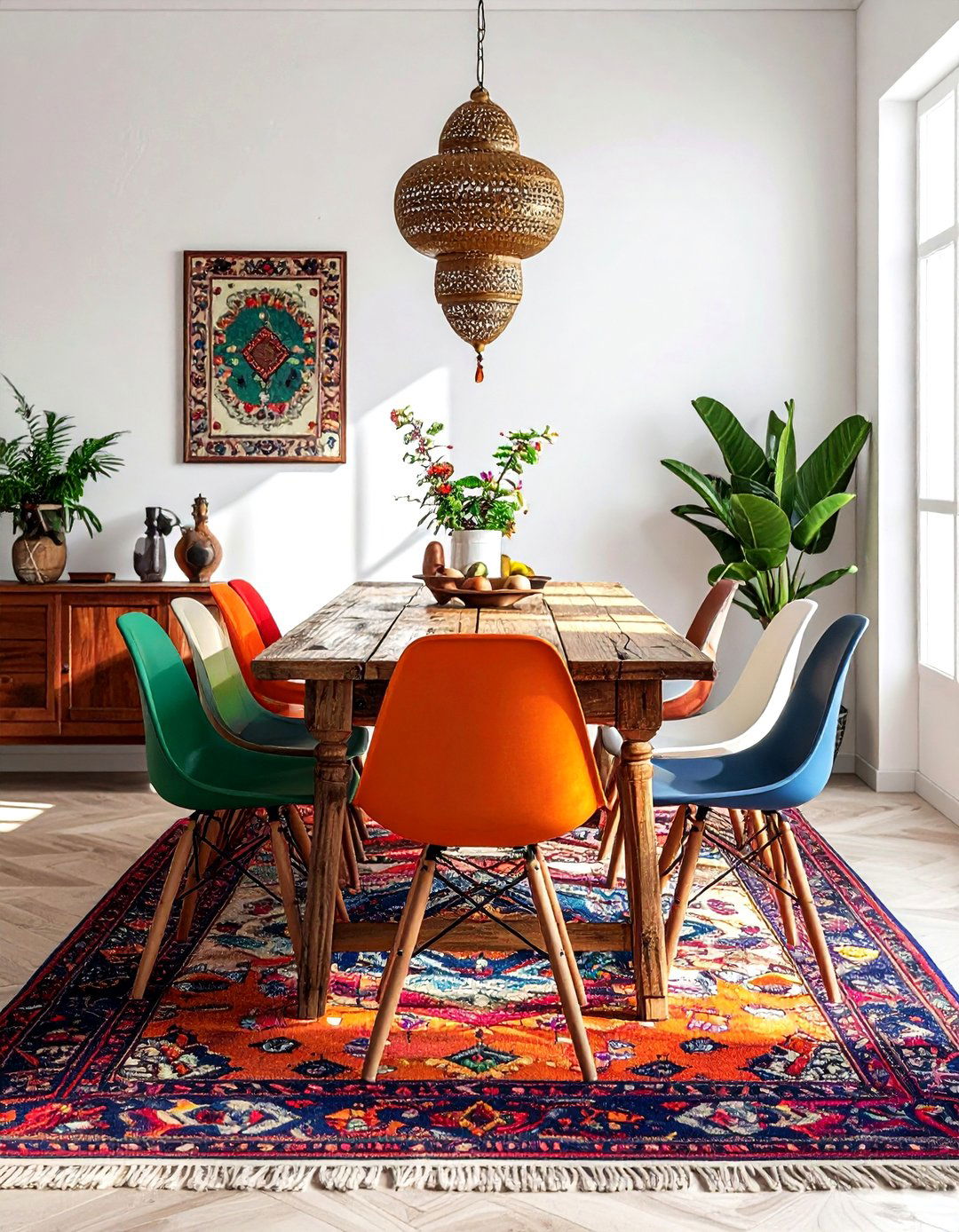 Bohemian dining room - 30 Park Avenue dining room ideas
