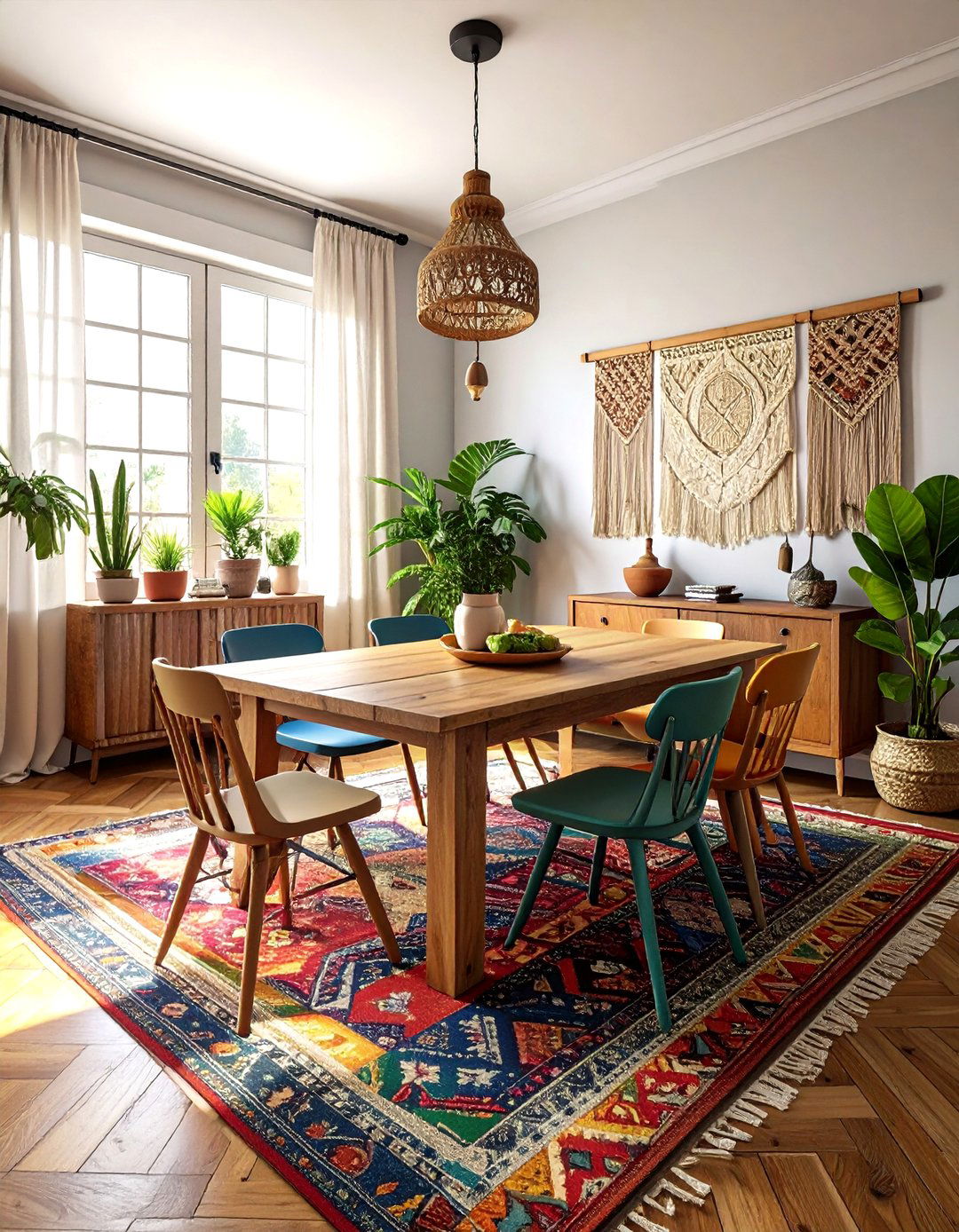 Bohemian dining room - 30 spacious dining room ideas
