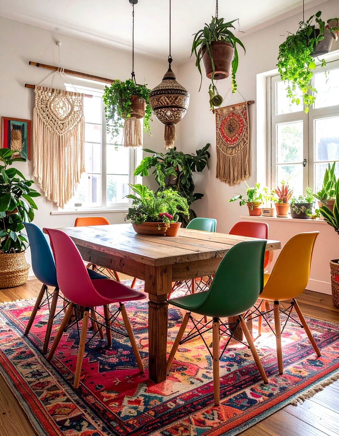 Bohemian dining room setup - 30 dining room furniture arrangement