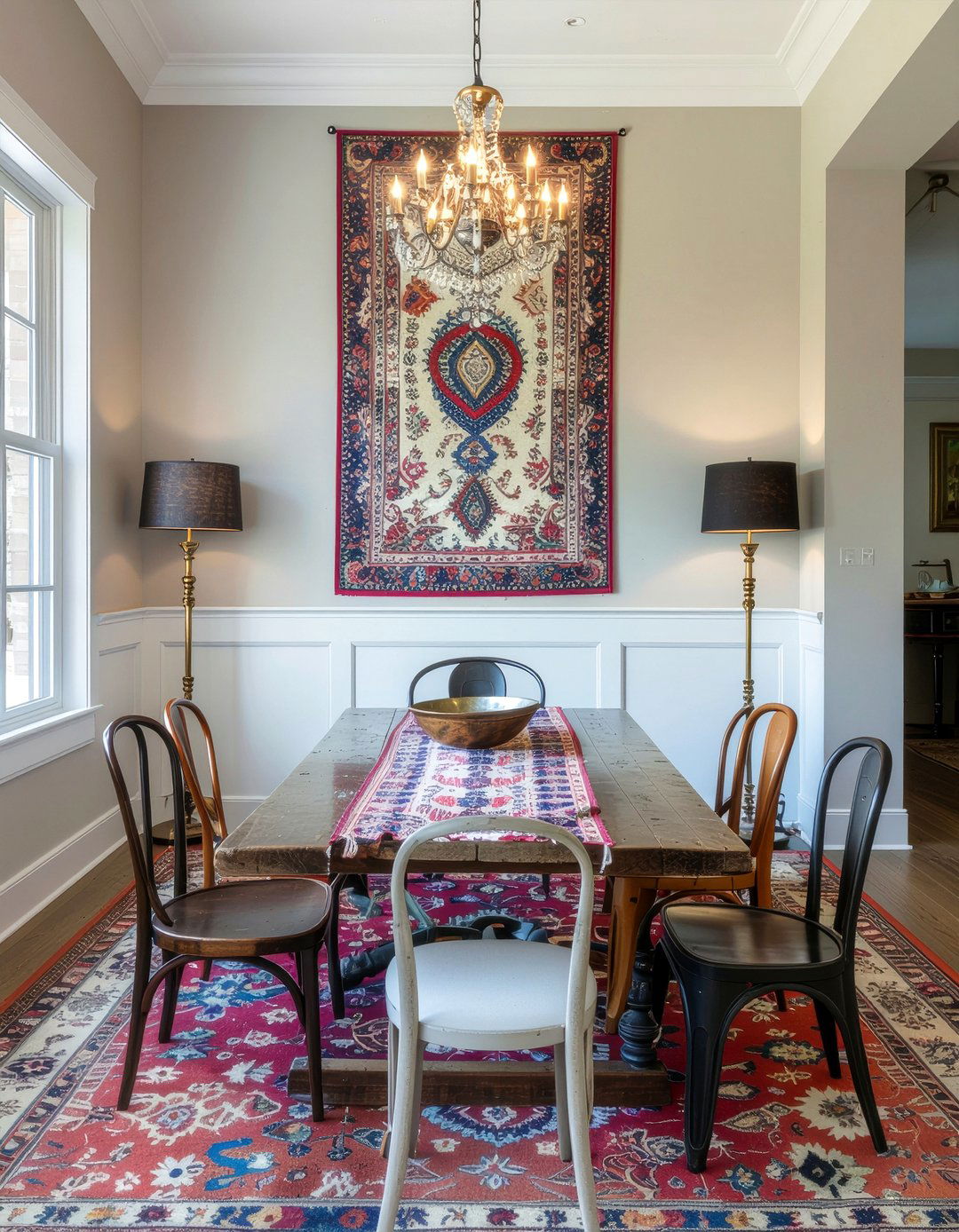 Bohemian dining room wallpaper - 30 dining room wallpaper ideas