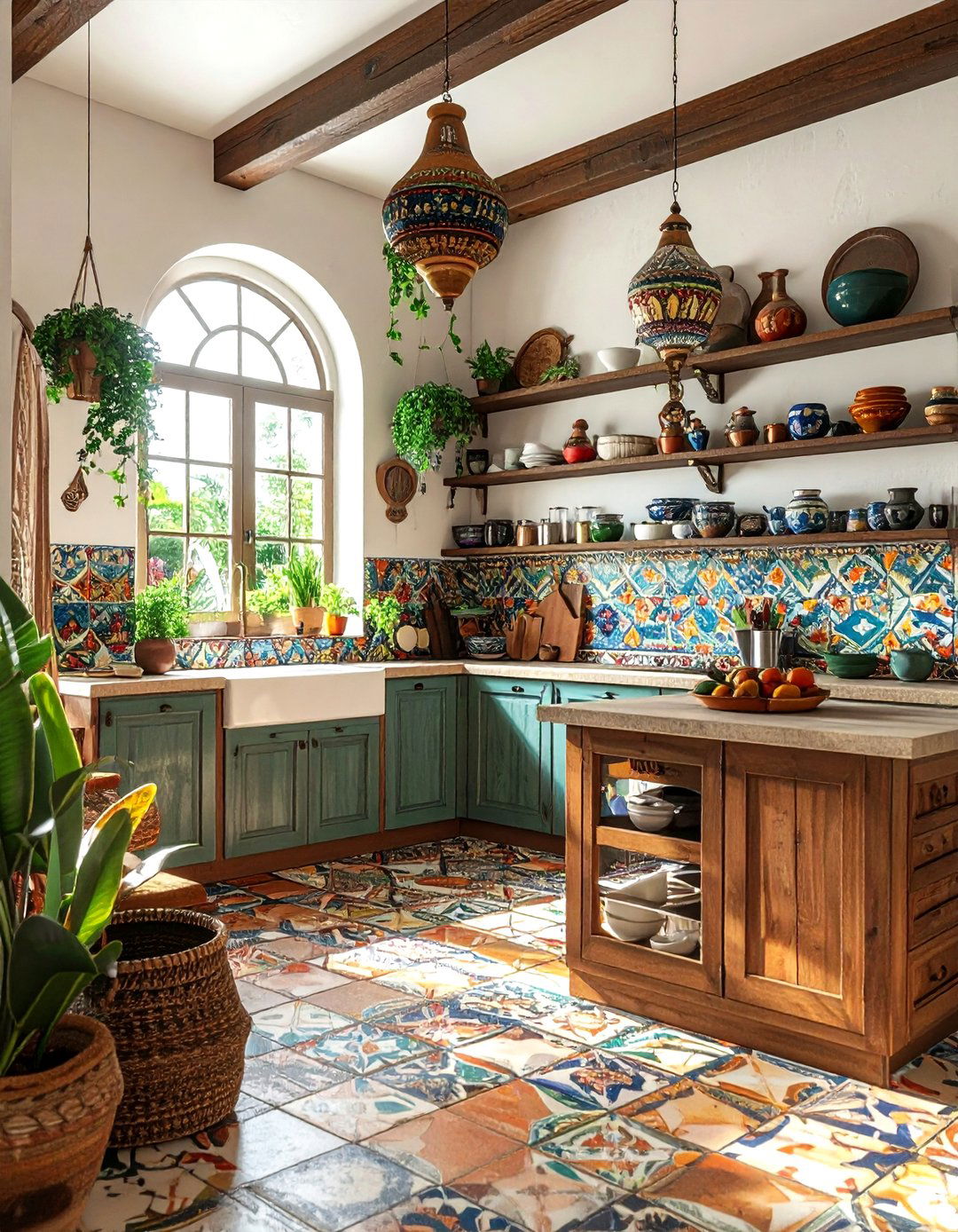 Bohemian eclectic kitchen - 30 uncomplicated kitchen ideas