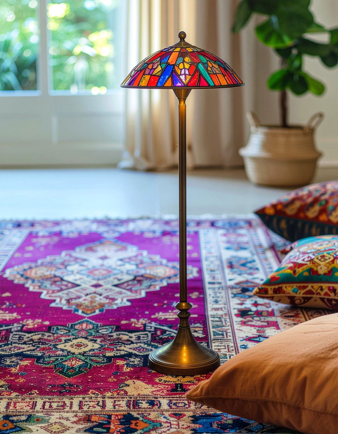 Bohemian floor lamp - 30 living room lamps