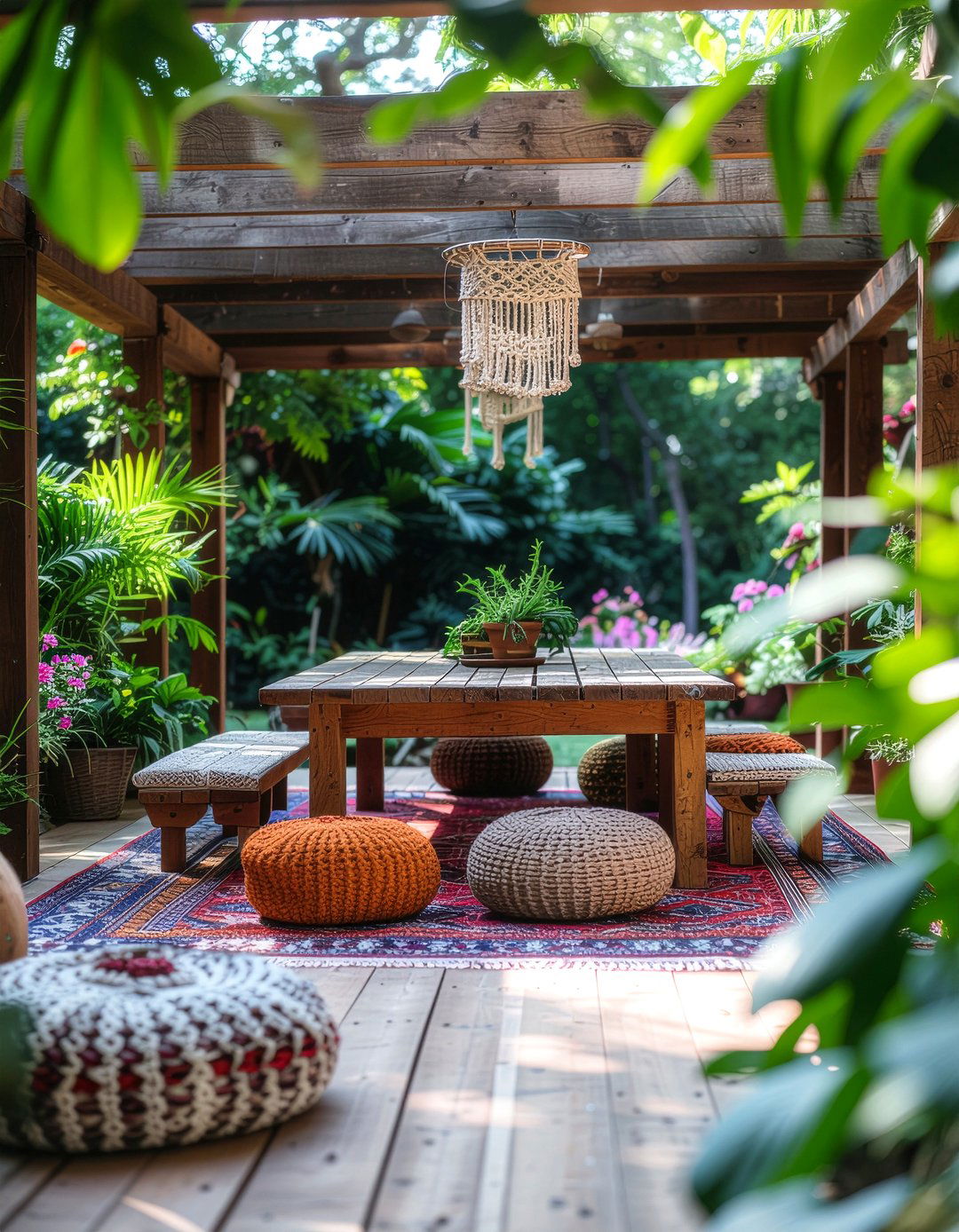 Bohemian gazebo dining - 30 gazebo dining ideas