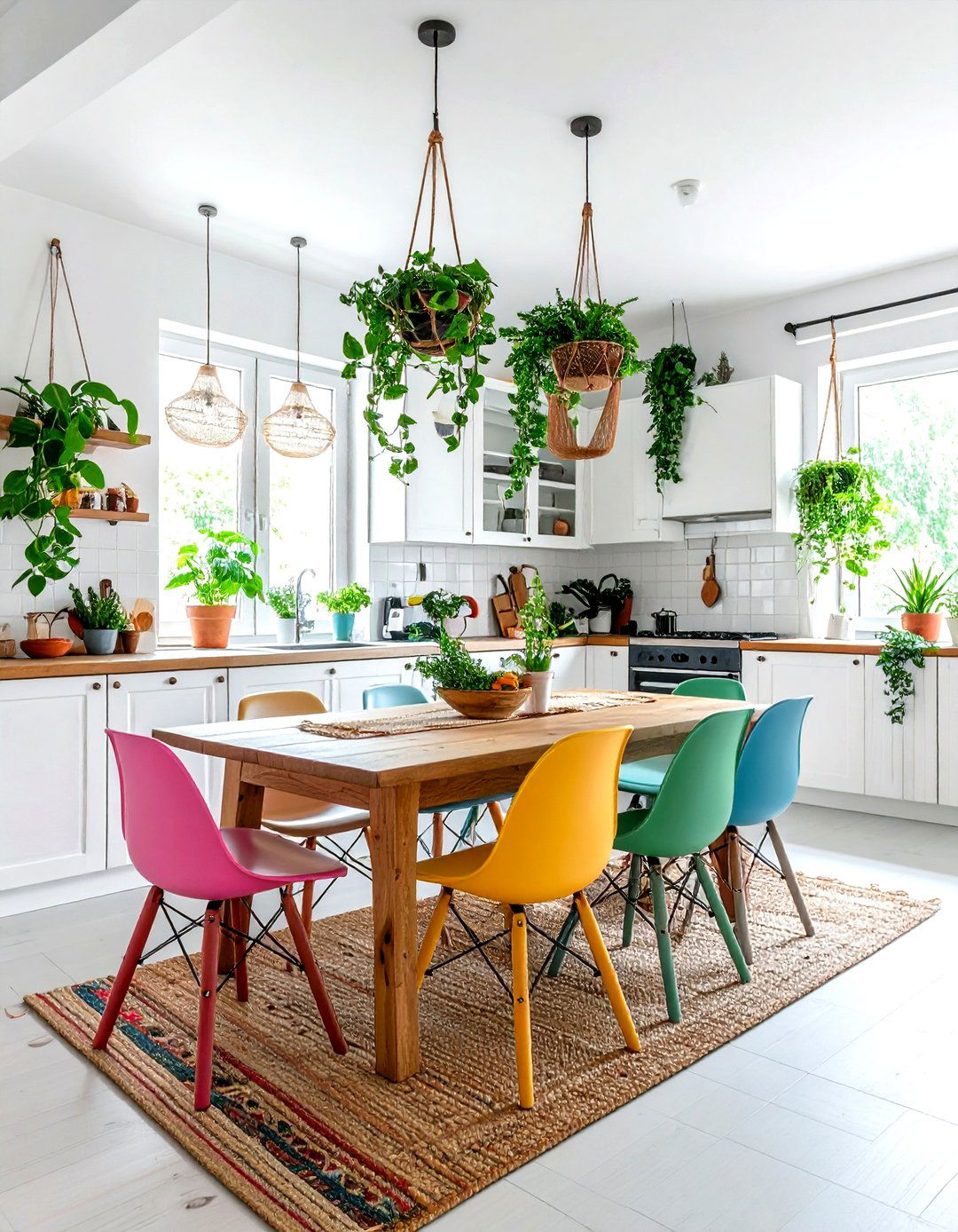 Bohemian kitchen dining - 30 kitchen dining area ideas