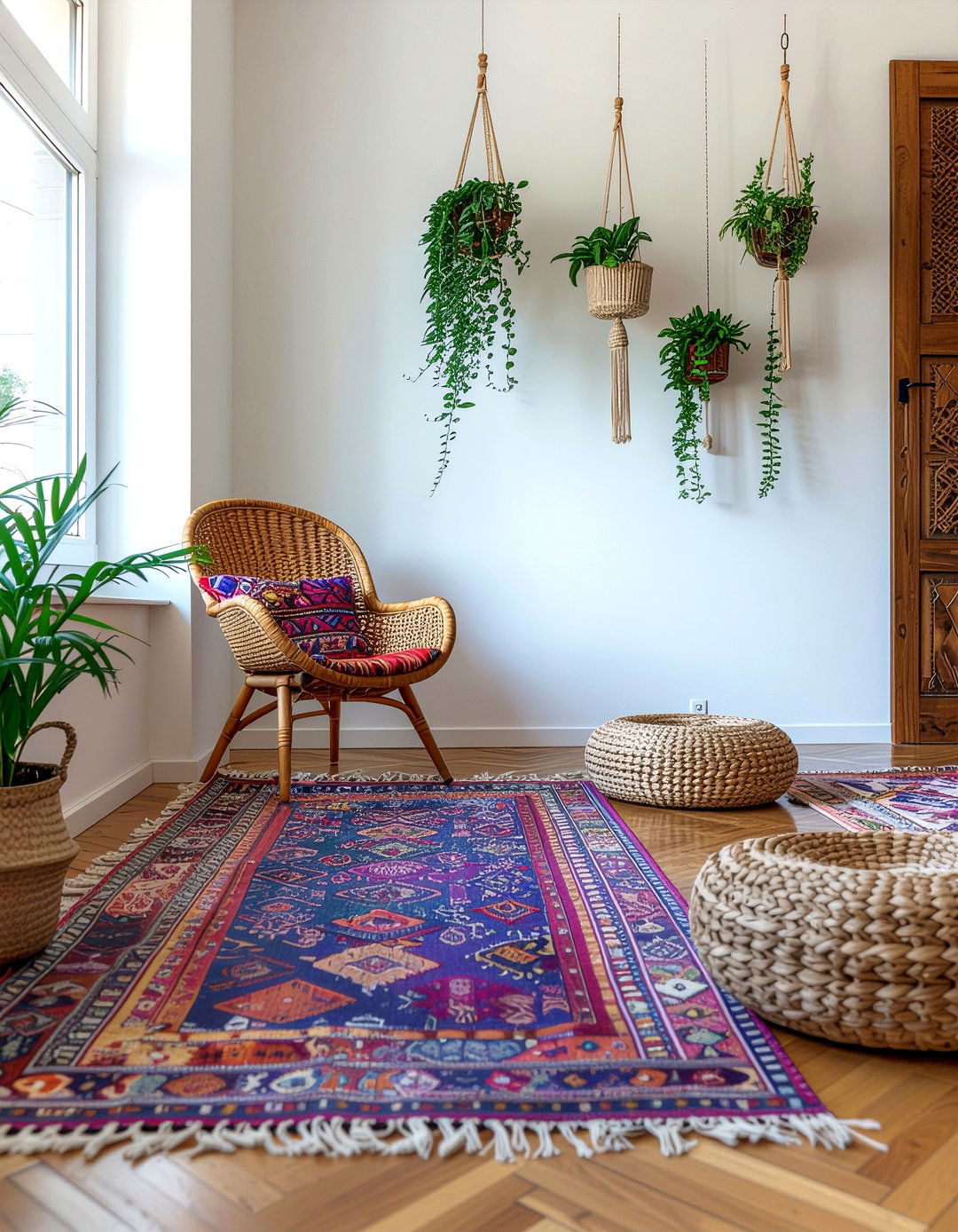 Bohemian living room arrangement - 30 living room furniture arrangement ideas