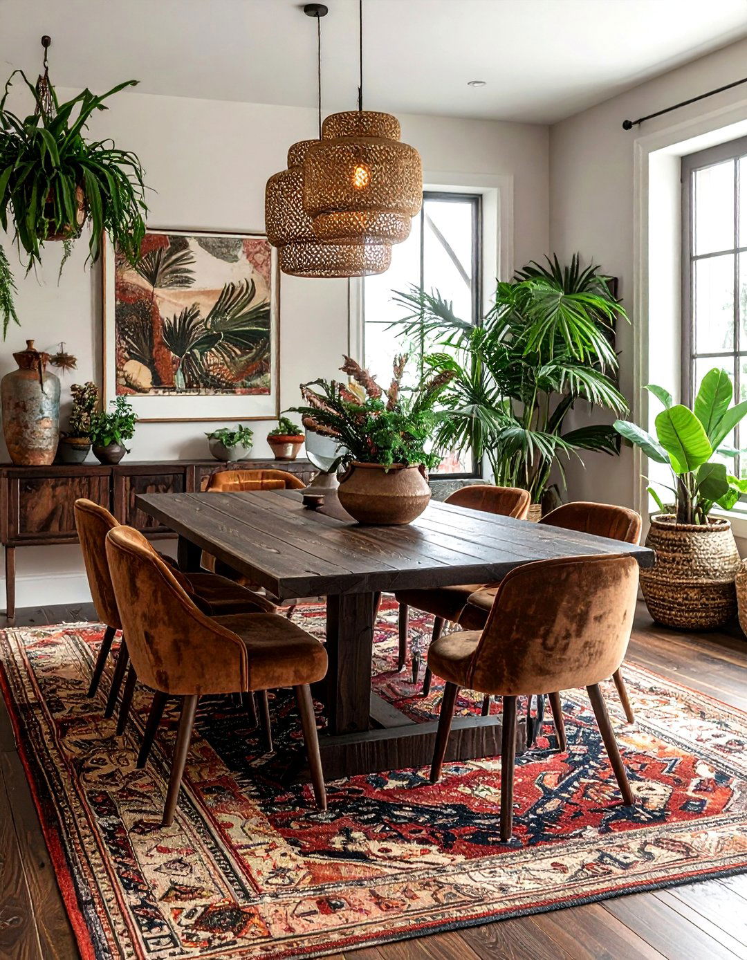 Bohemian luxury dining room - 30 sumptuous dining room ideas