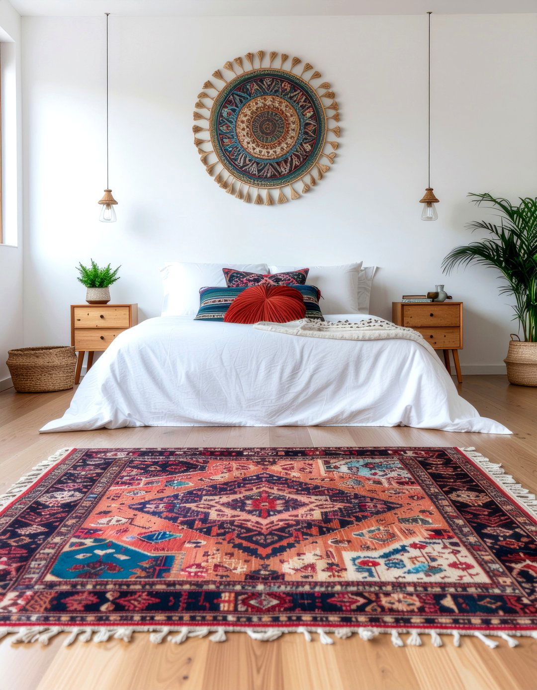 Bohemian rug - 30 bedroom rugs