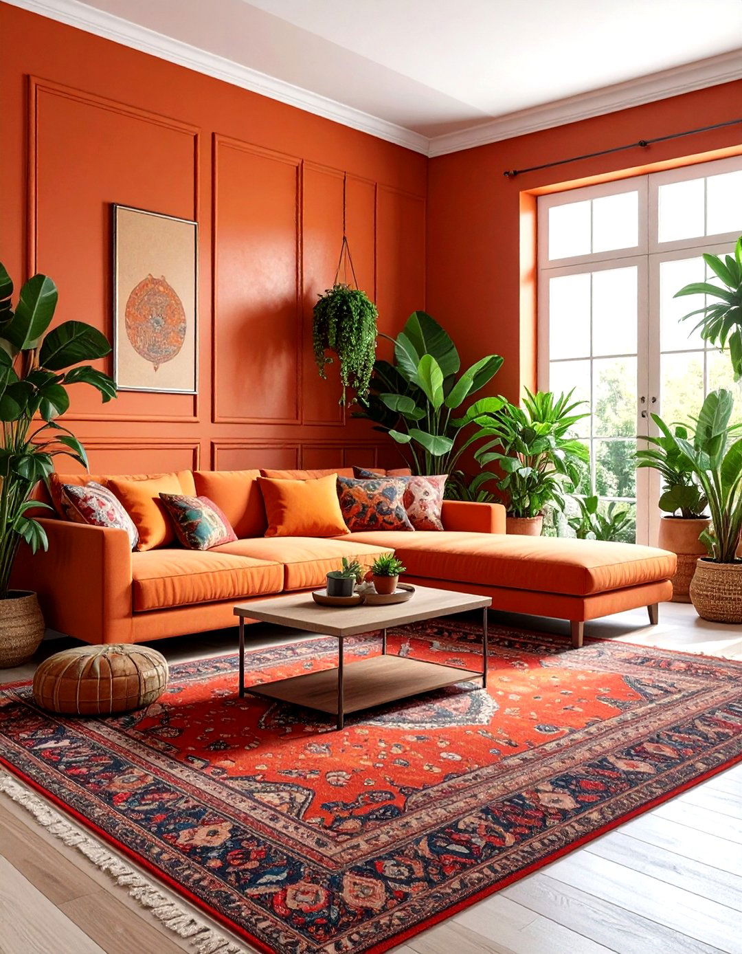 Bohemian wainscoting - 30 living room wainscoting ideas