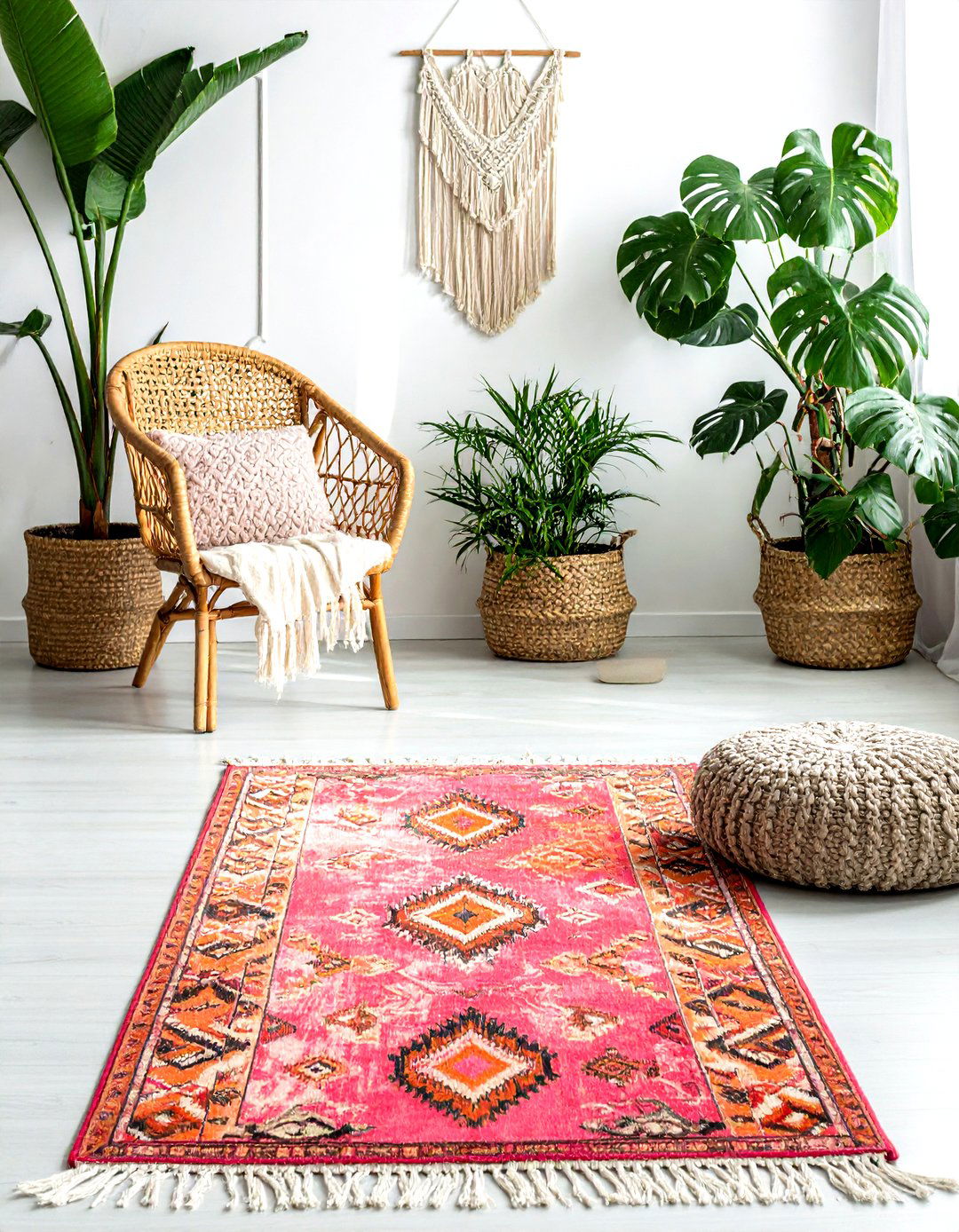 Bohemian wool rug - 30 living room wool rugs
