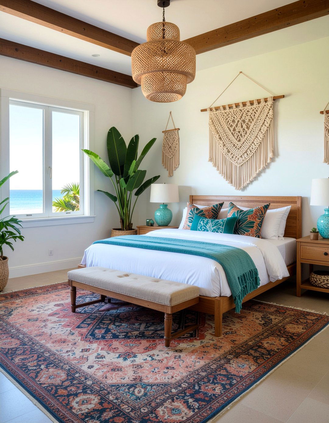 Boho Beach Bedroom - 30 beach house bedroom ideas