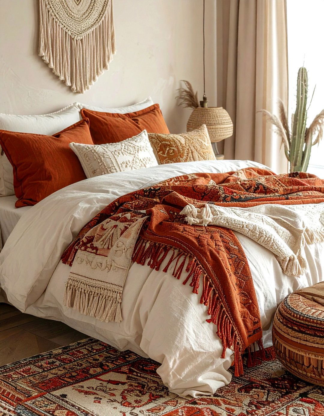 Boho Bed Styling - 30 pillow arrangement ideas