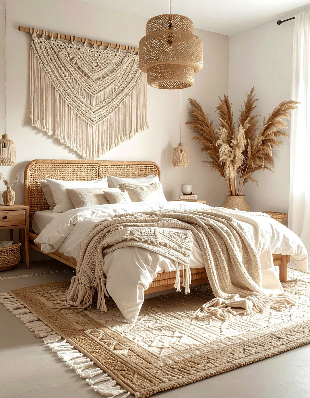 Boho Beige Bedroom - 30 beige bedroom ideas