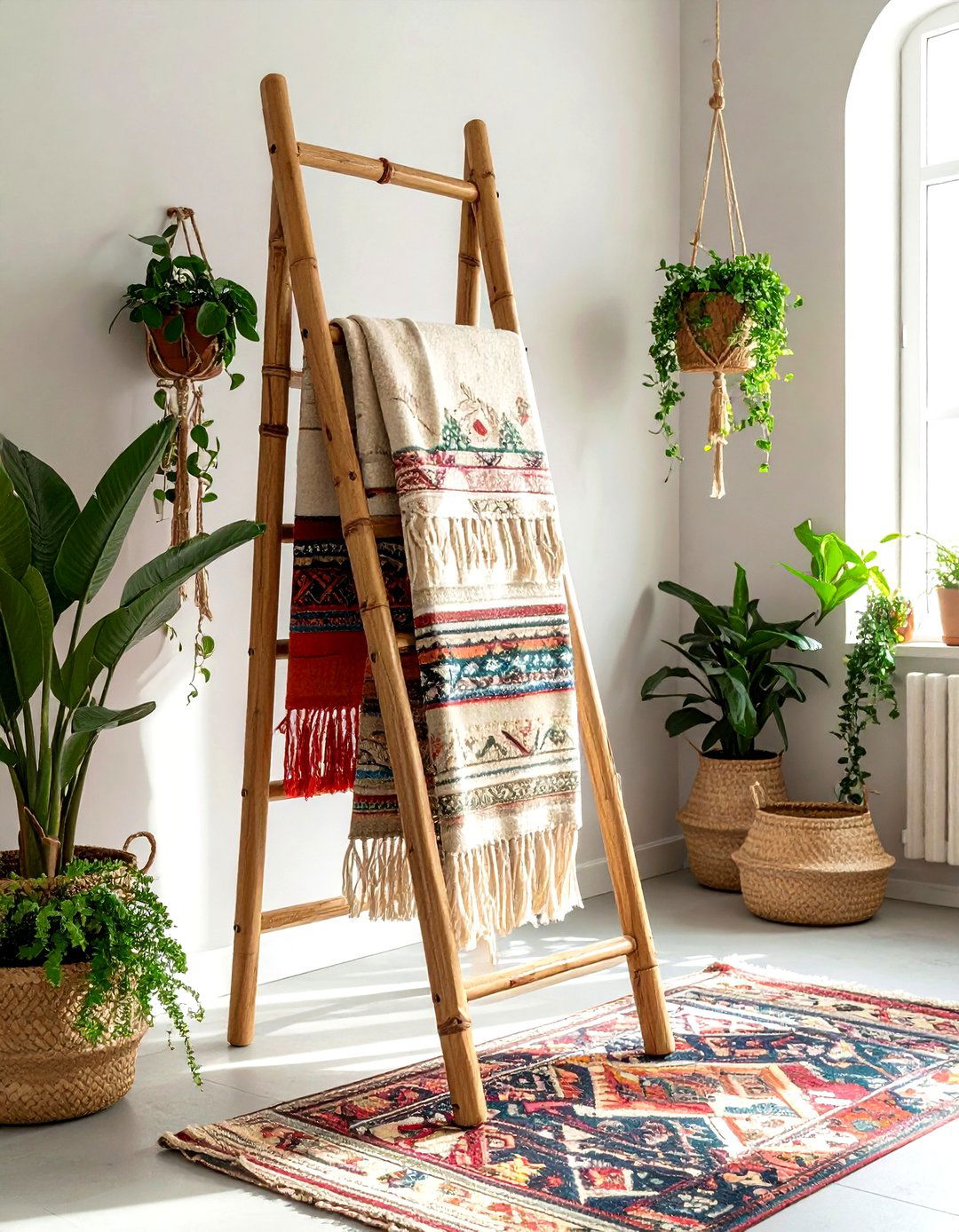 30 Creative Blanket Ladder Ideas for Stylish Home Storage