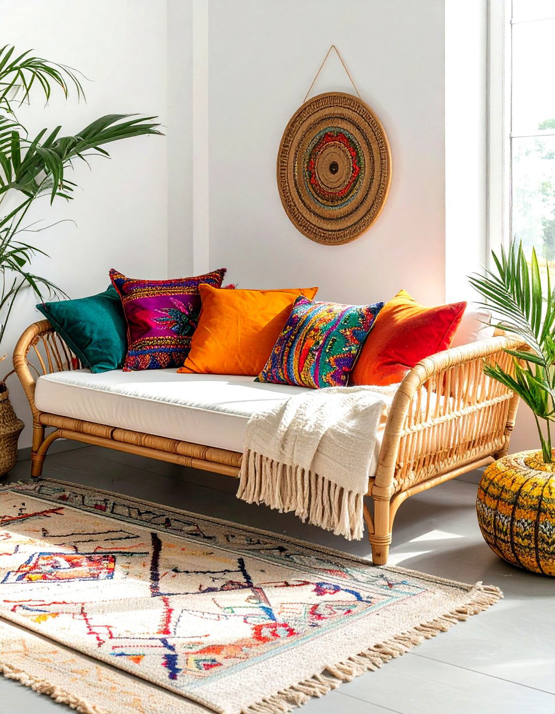 Boho Chaise Lounge - 30 living room chaise lounge ideas