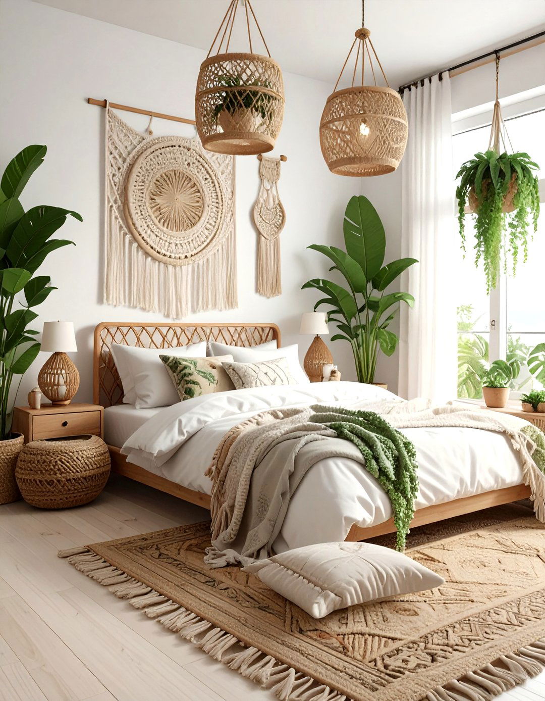 Boho Chic Bedroom - 30 new build bedroom ideas