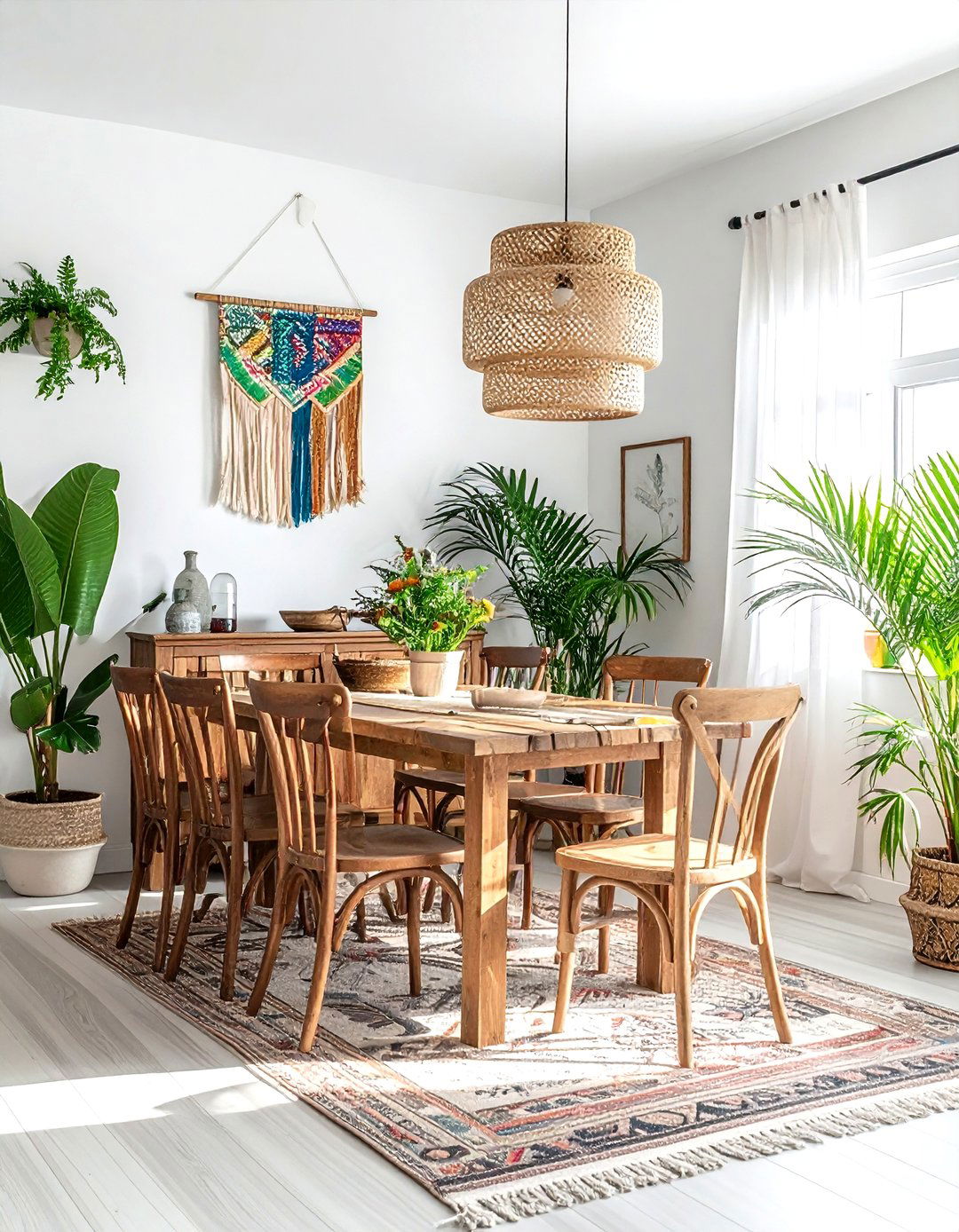 Boho Coastal Dining Room - 30 seaside dining room ideas