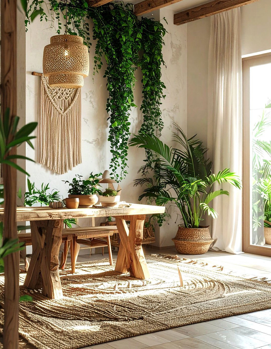 Boho Coastal Dining Room - 30 coastal dining room ideas