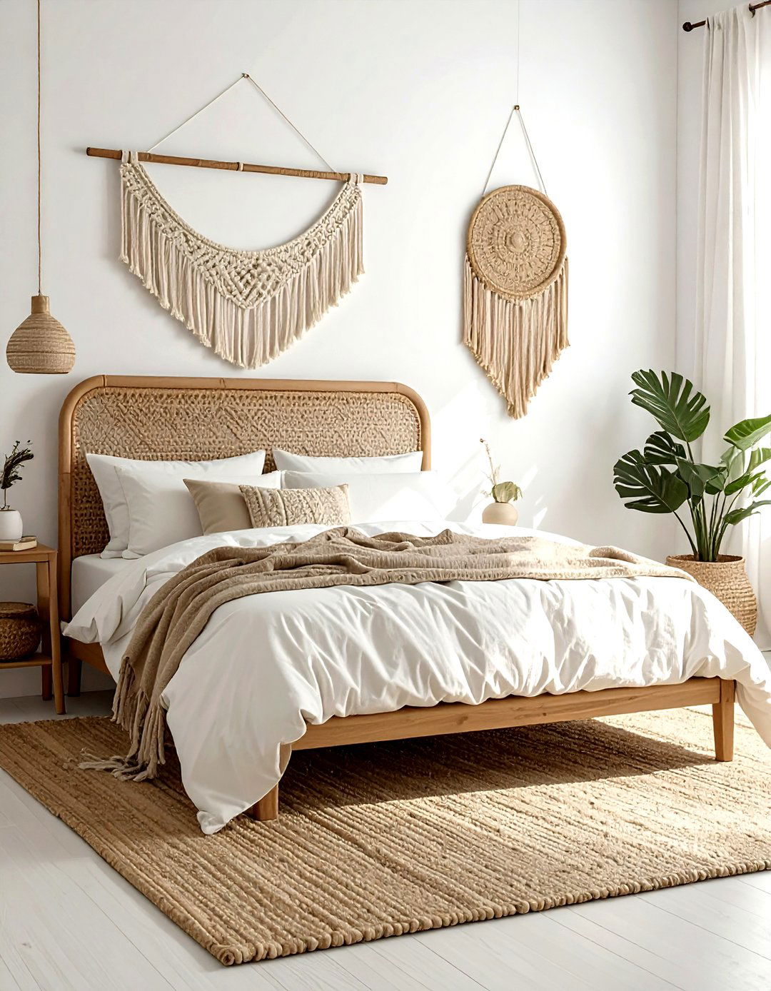 Boho Cream Bedroom - 30 minimalist cream bedroom ideas
