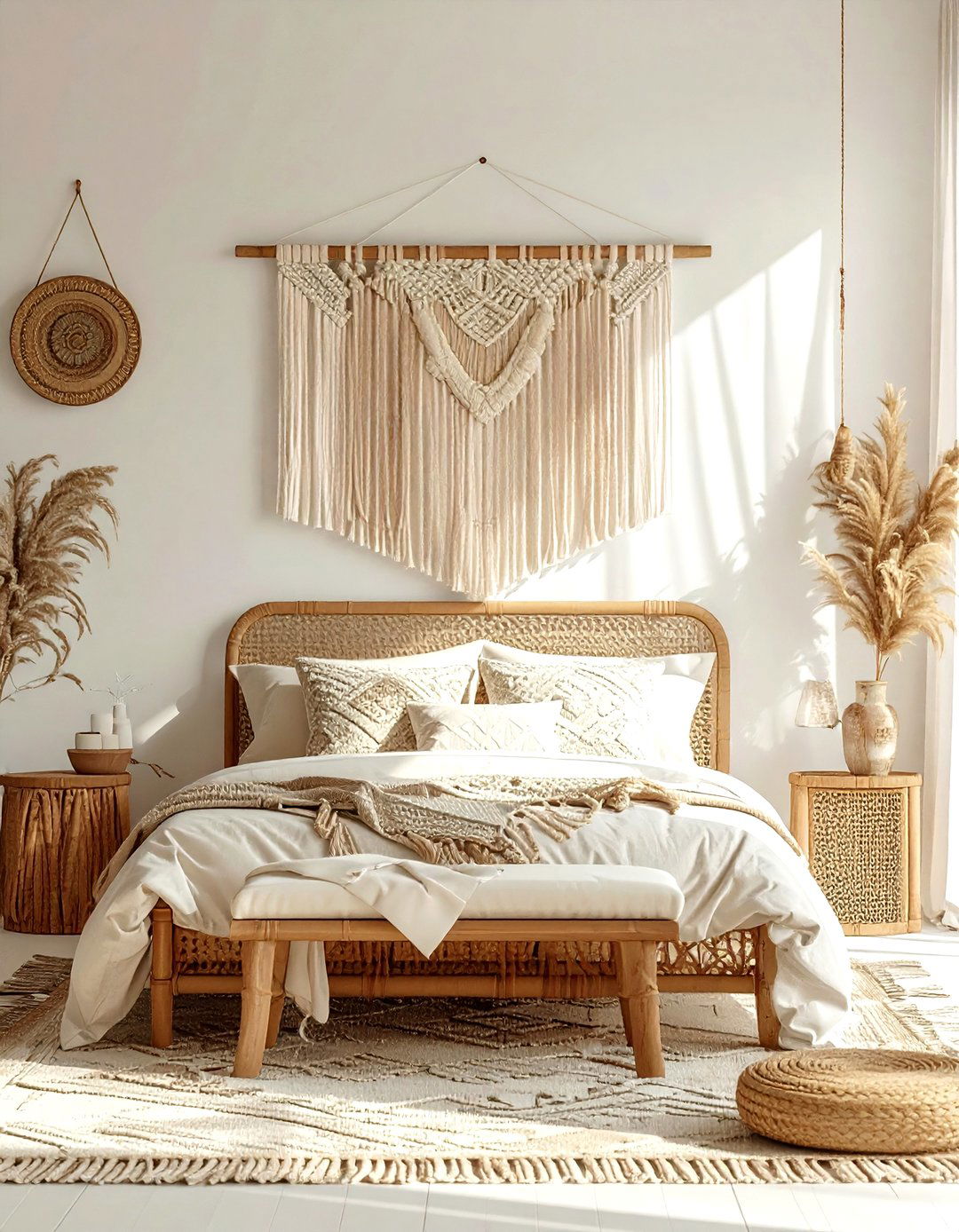 Boho Cream Bedroom - 30 modern cream bedroom ideas
