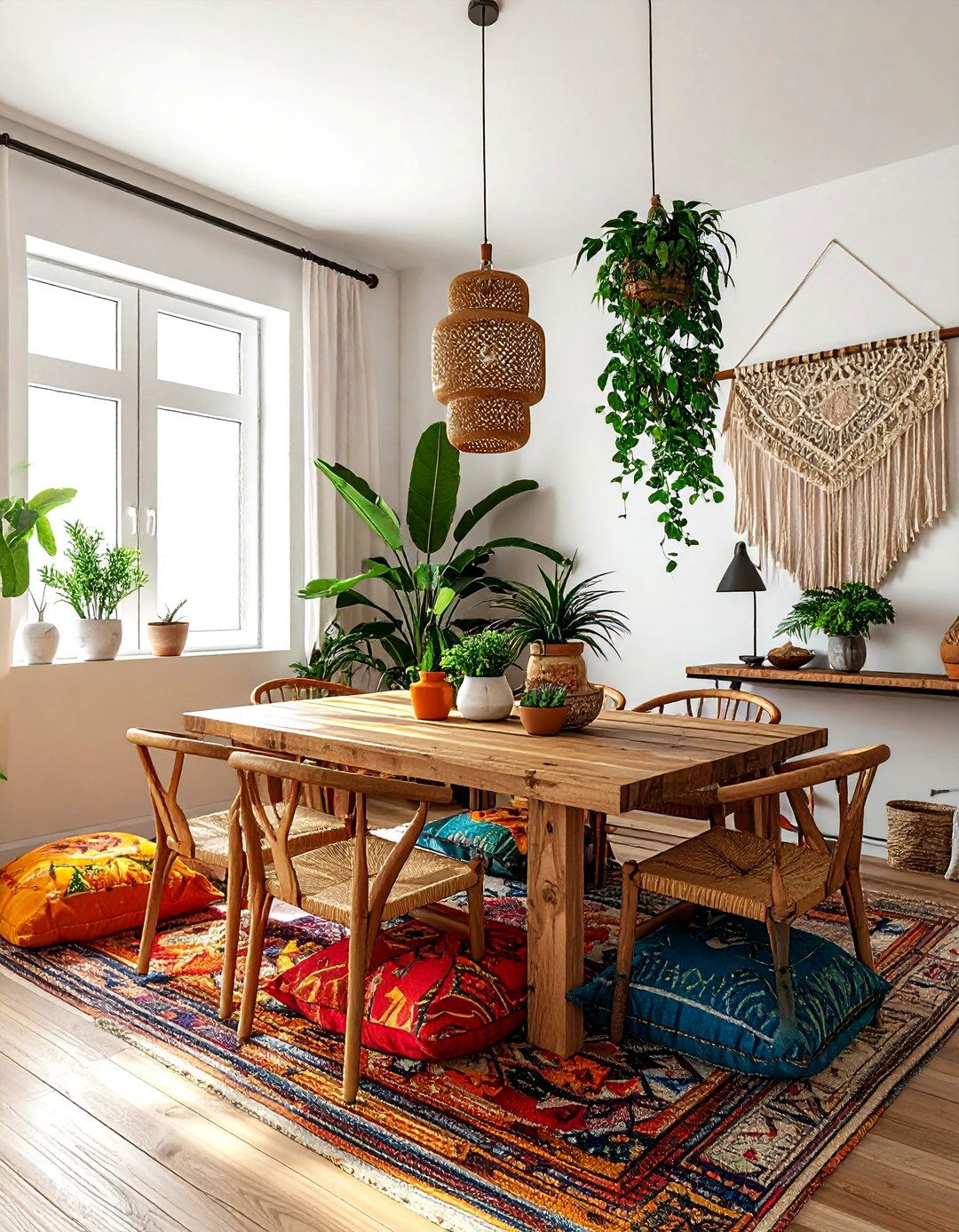 Boho Dining Room - 30 cozy evening dining room ideas