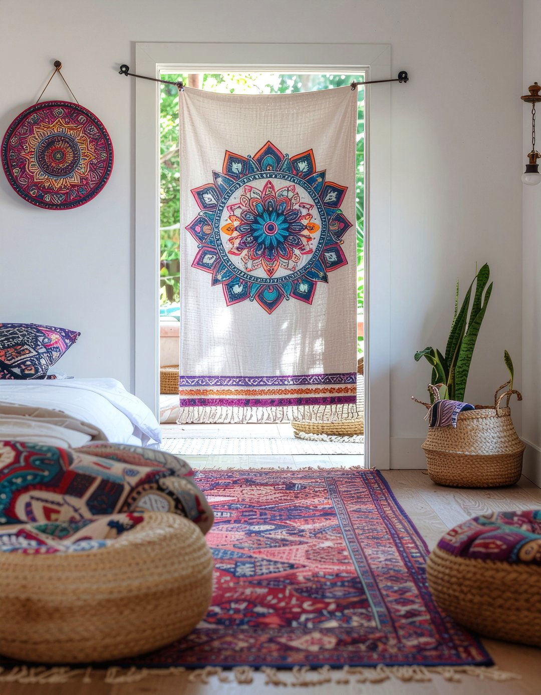 Boho Door Tapestry - 30 bedroom door curtains