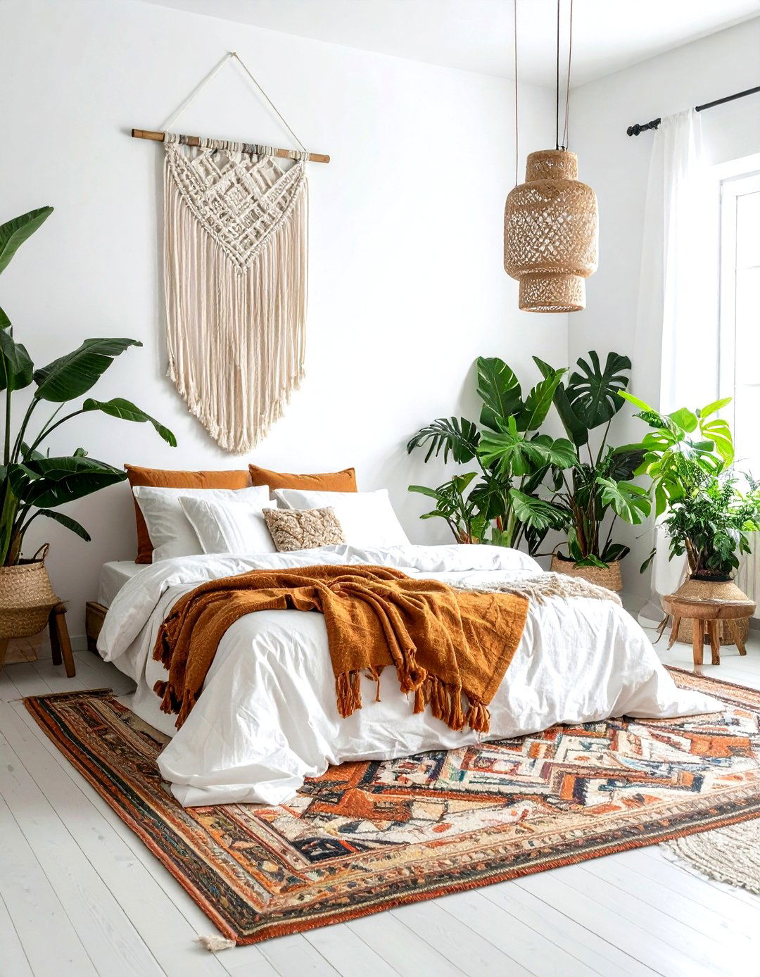 Boho Farmhouse White Bedroom - 30 farmhouse white bedroom ideas