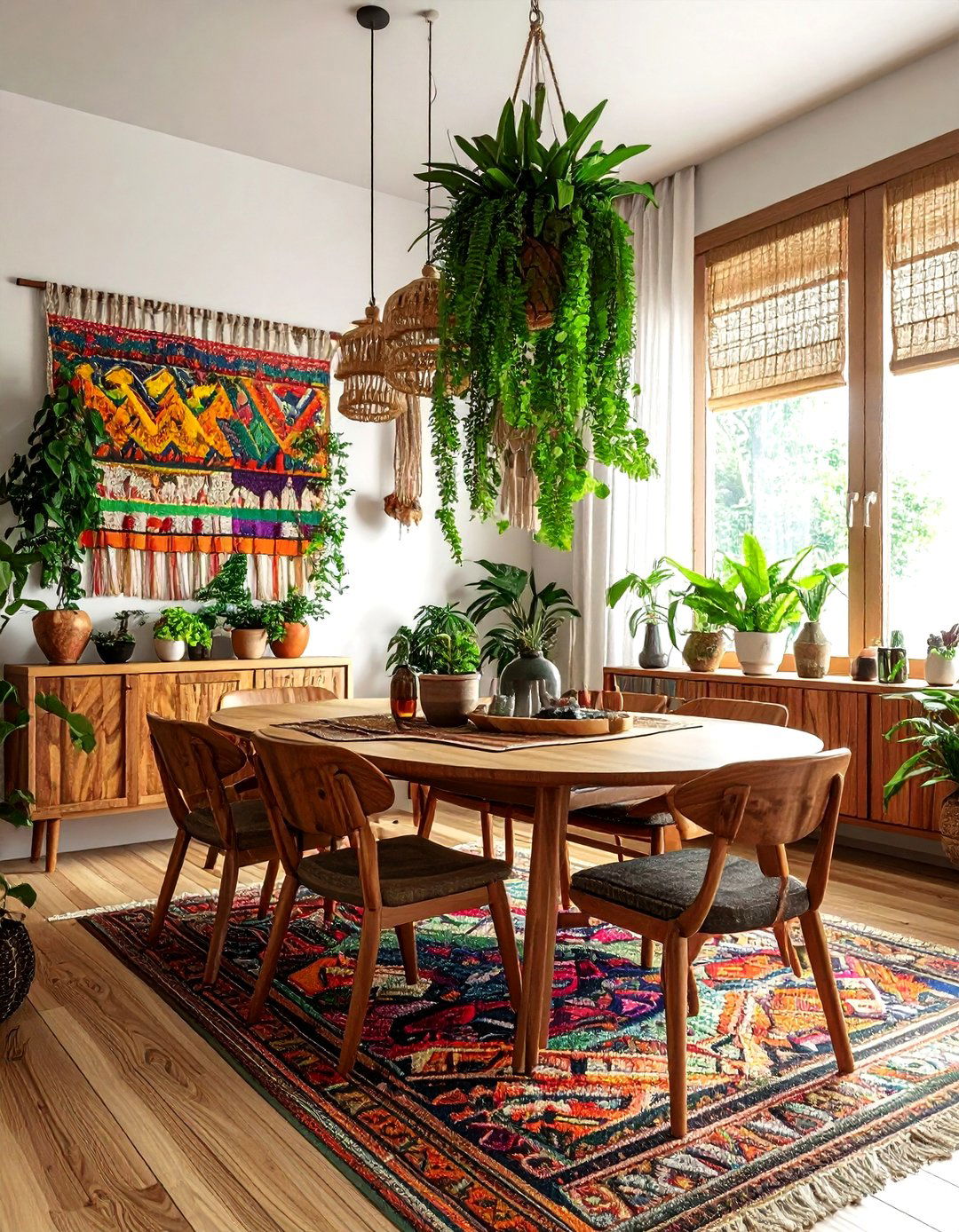Boho Forest Dining Room - 30 forest dining room ideas