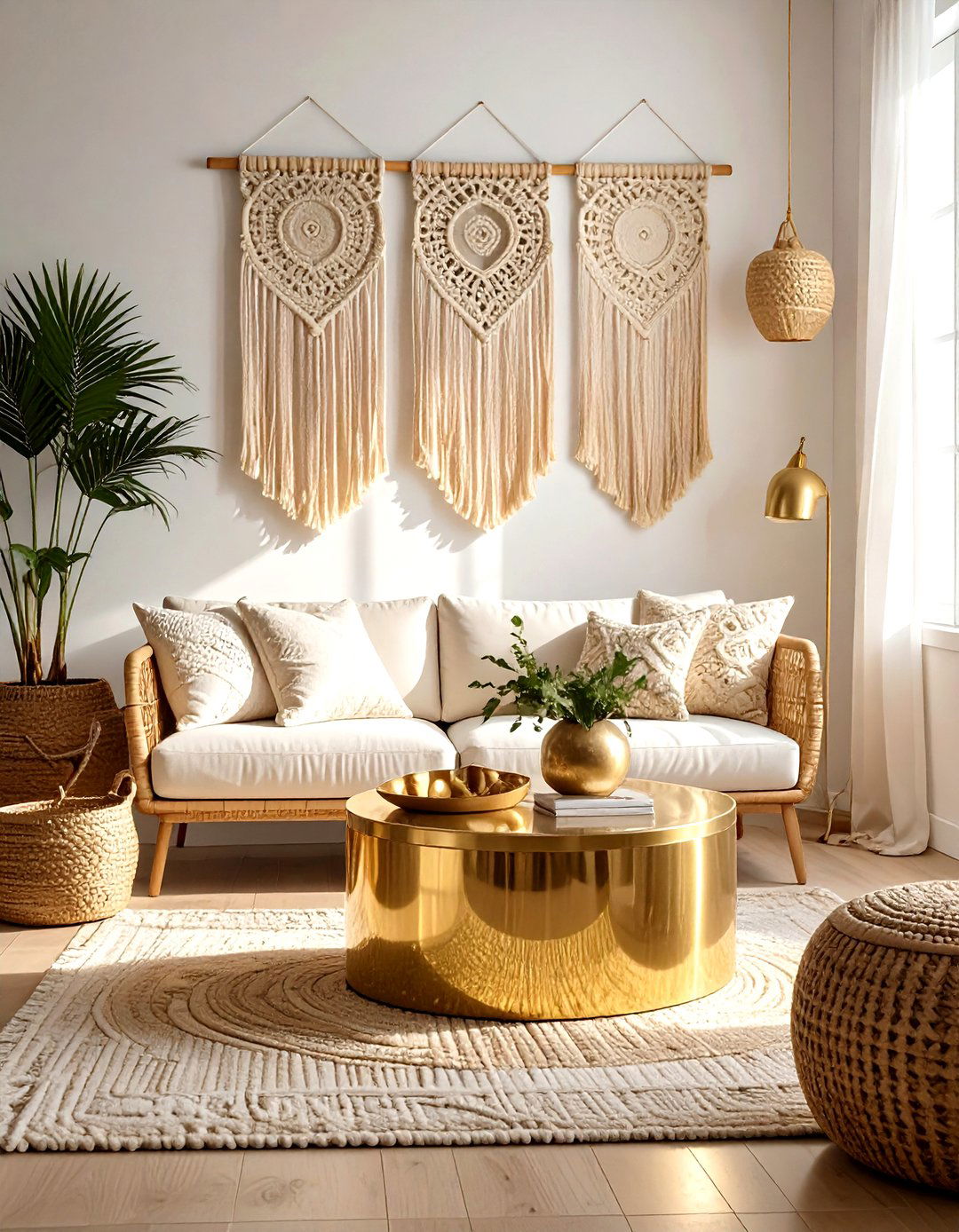 Boho Gold Living Room - 30 gold living room ideas