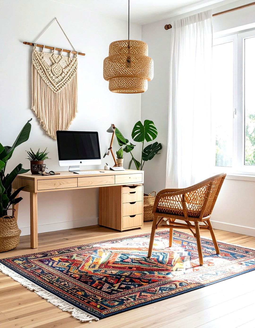 Boho Home Office - 30 cozy office ideas